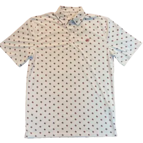 Ariat Men’s Texas White All Over Print Polo Shirt