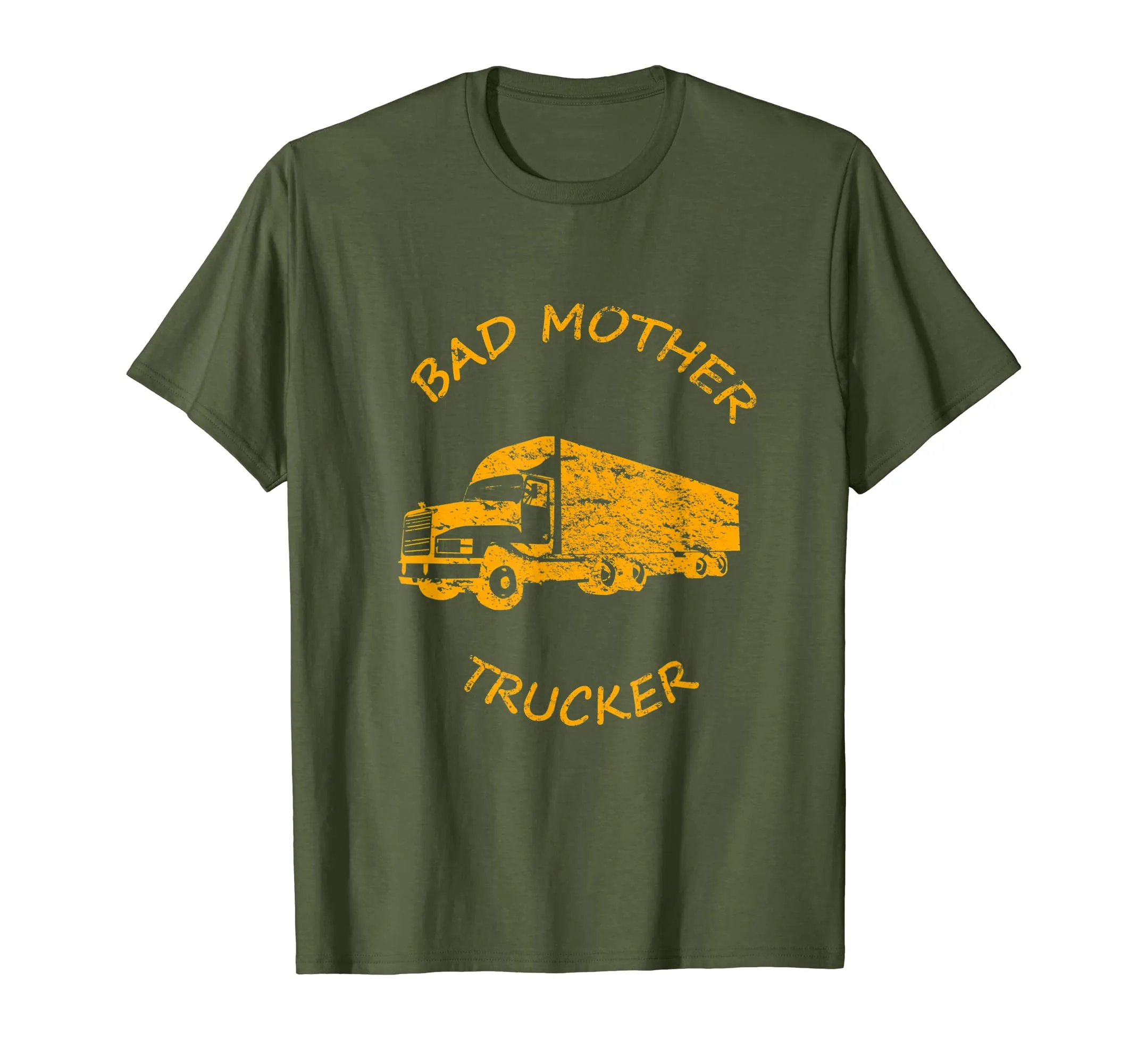 BAD MOTHER TRUCKER Truck Driver Funny Trucking Shirt