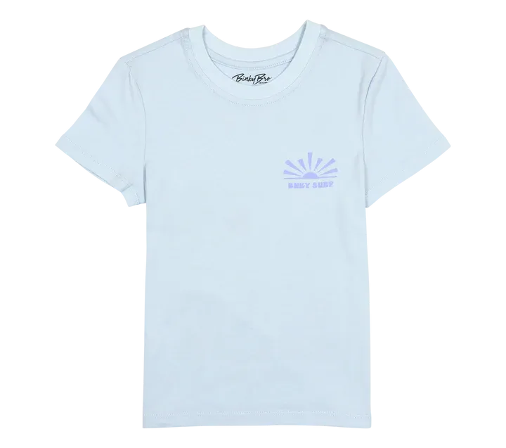 Binky Bro- "Here Comes the Sun" Shirt (Blue, 2-6T)