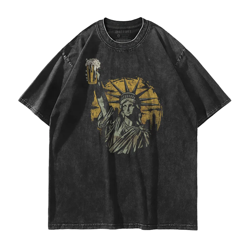 Cheers To Freedom Washed T-Shirt
