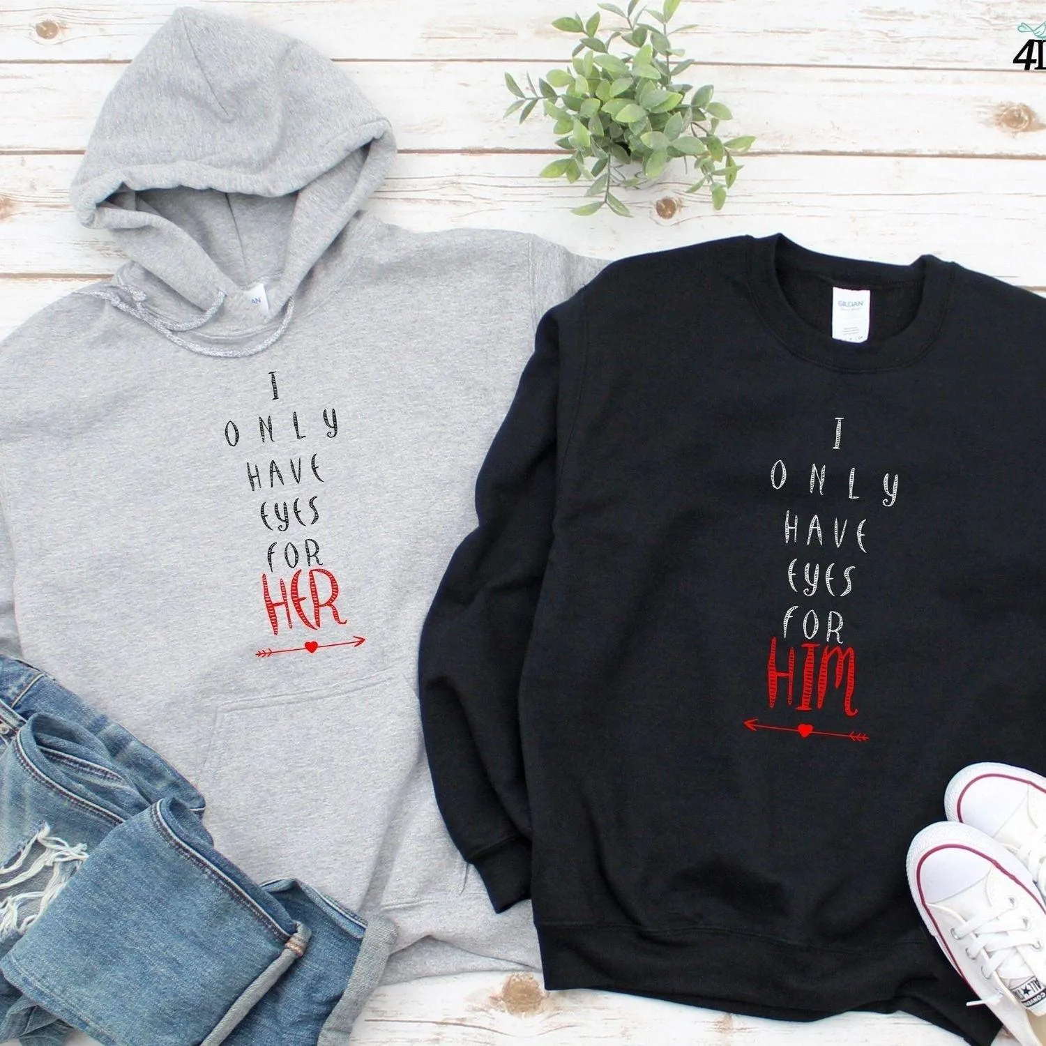 Couples' Matching Outfits - Exclusive "I Only Have Eyes for Her/Him" Gift Set