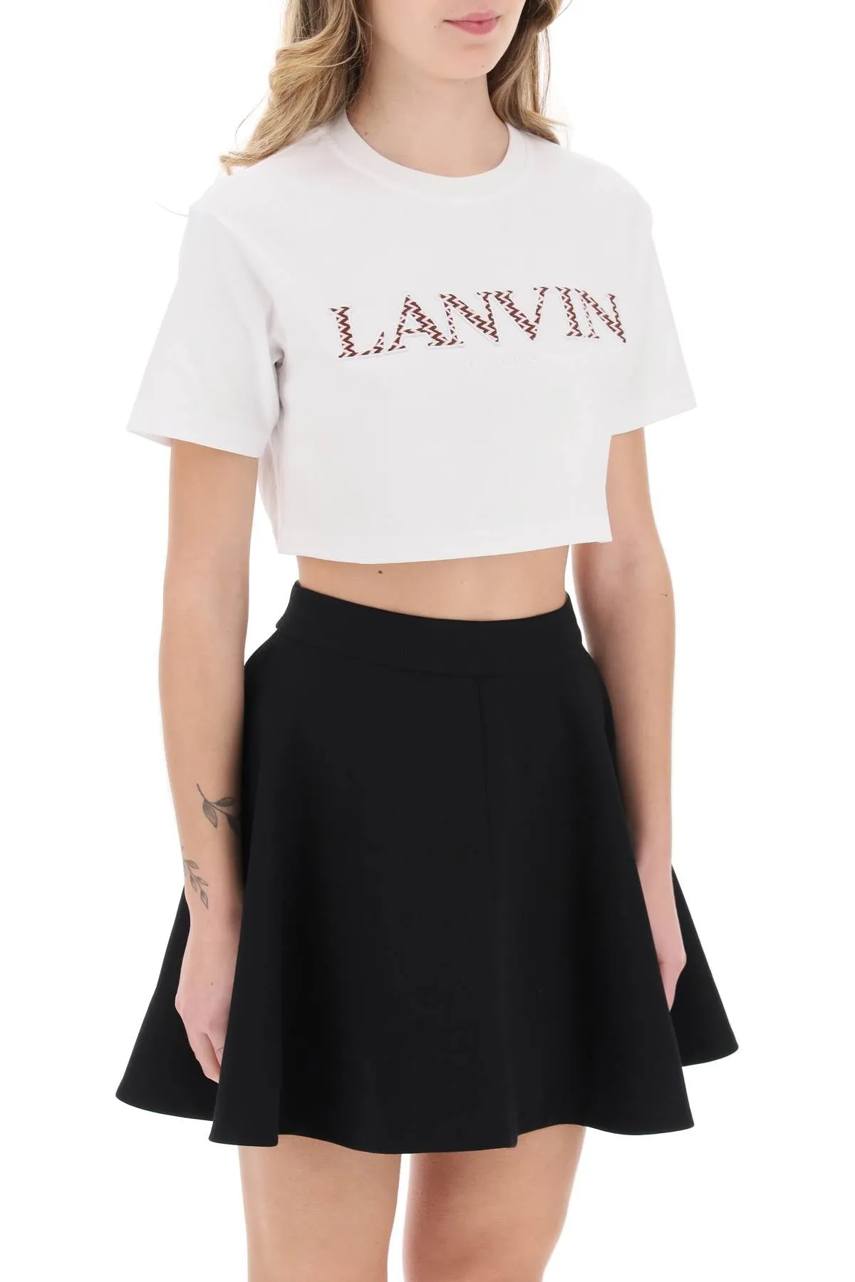 curb logo cropped t-shirt