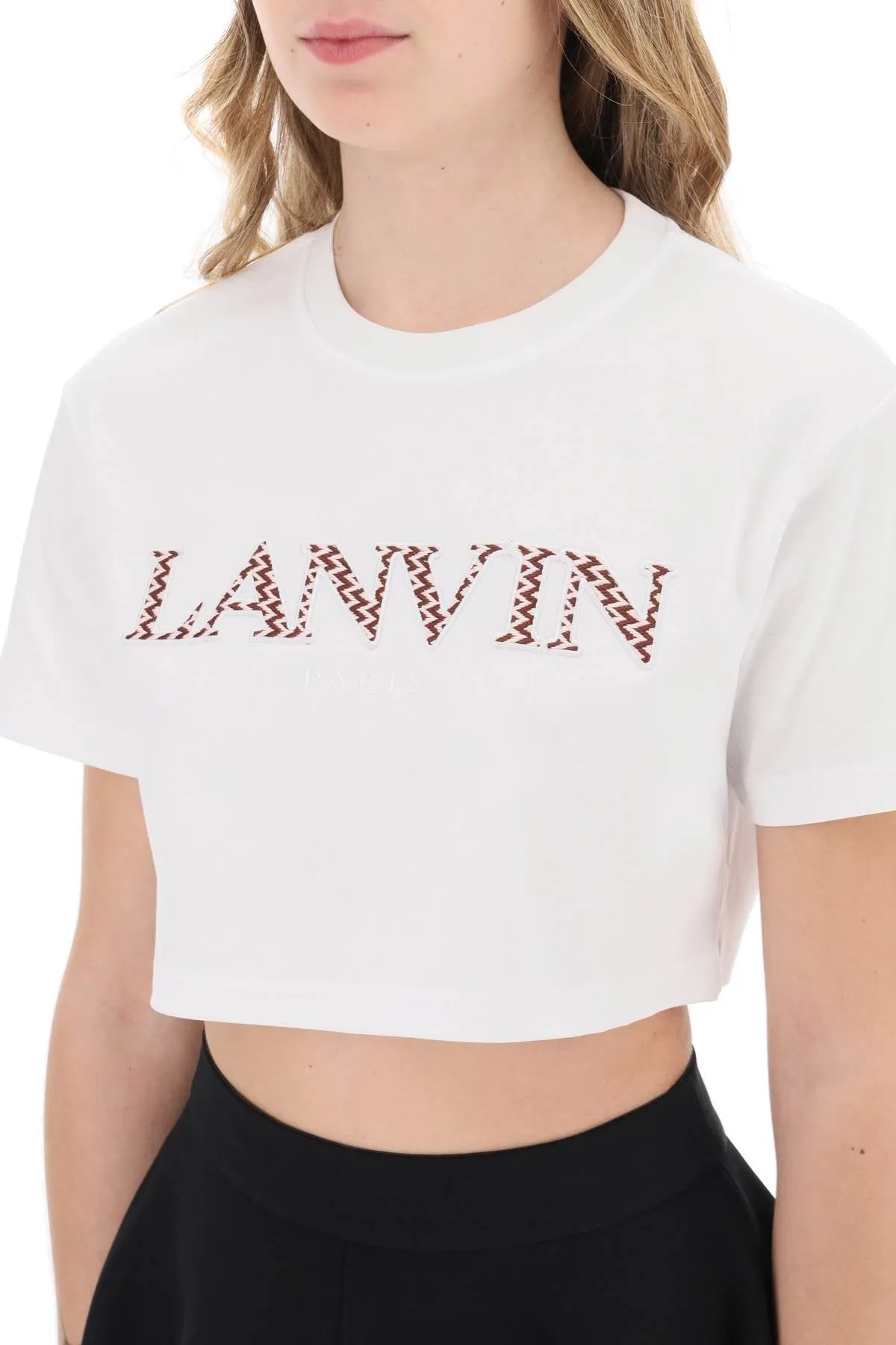 curb logo cropped t-shirt
