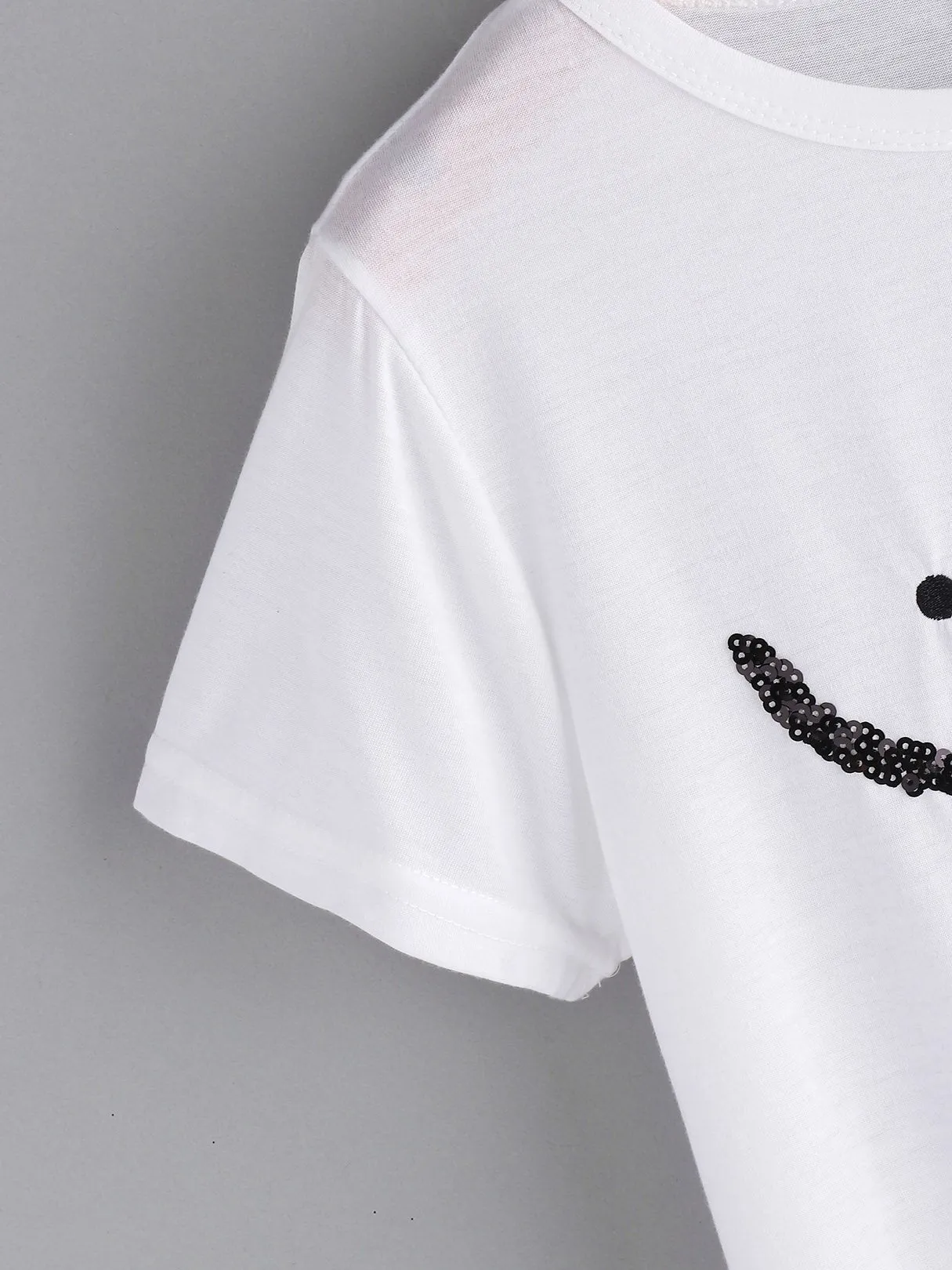 Custom Crew Neck Printed Short Sleeve White T-Shirt