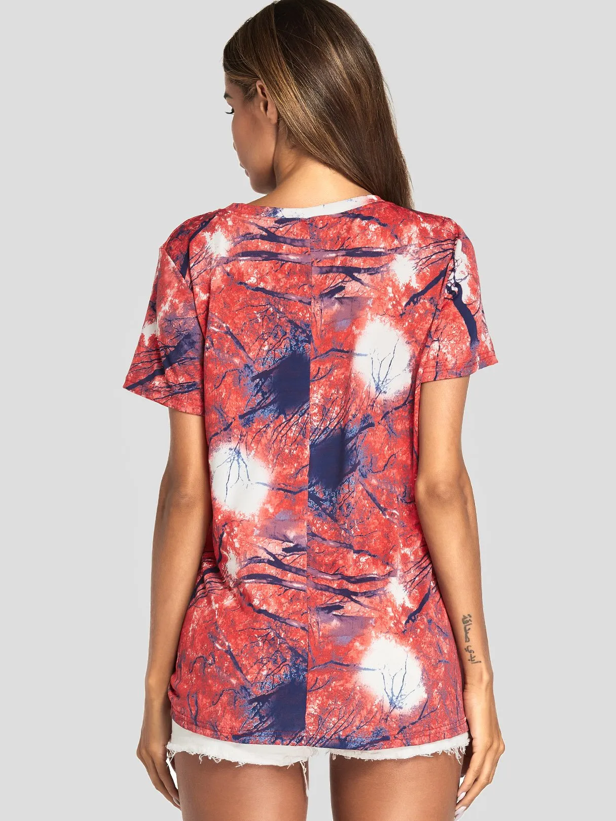 Custom Round Neck Printed Short Sleeve T-Shirts
