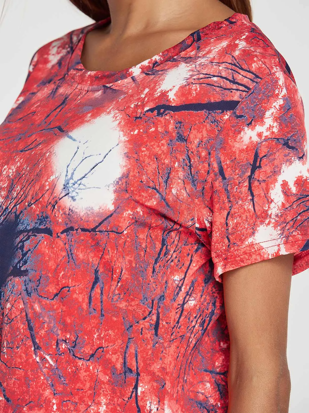 Custom Round Neck Printed Short Sleeve T-Shirts