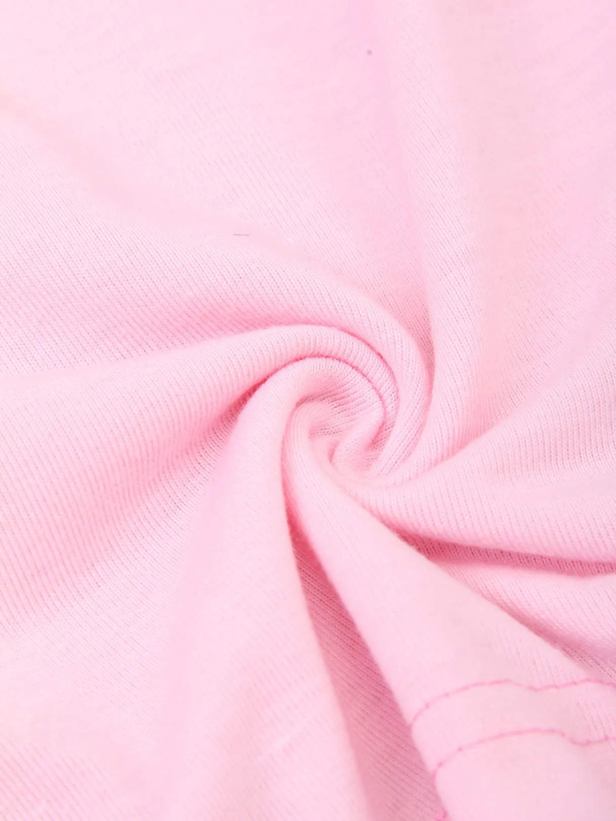 Custom Scoop Neck Printed 3/4 Sleeve Pink T-Shirts