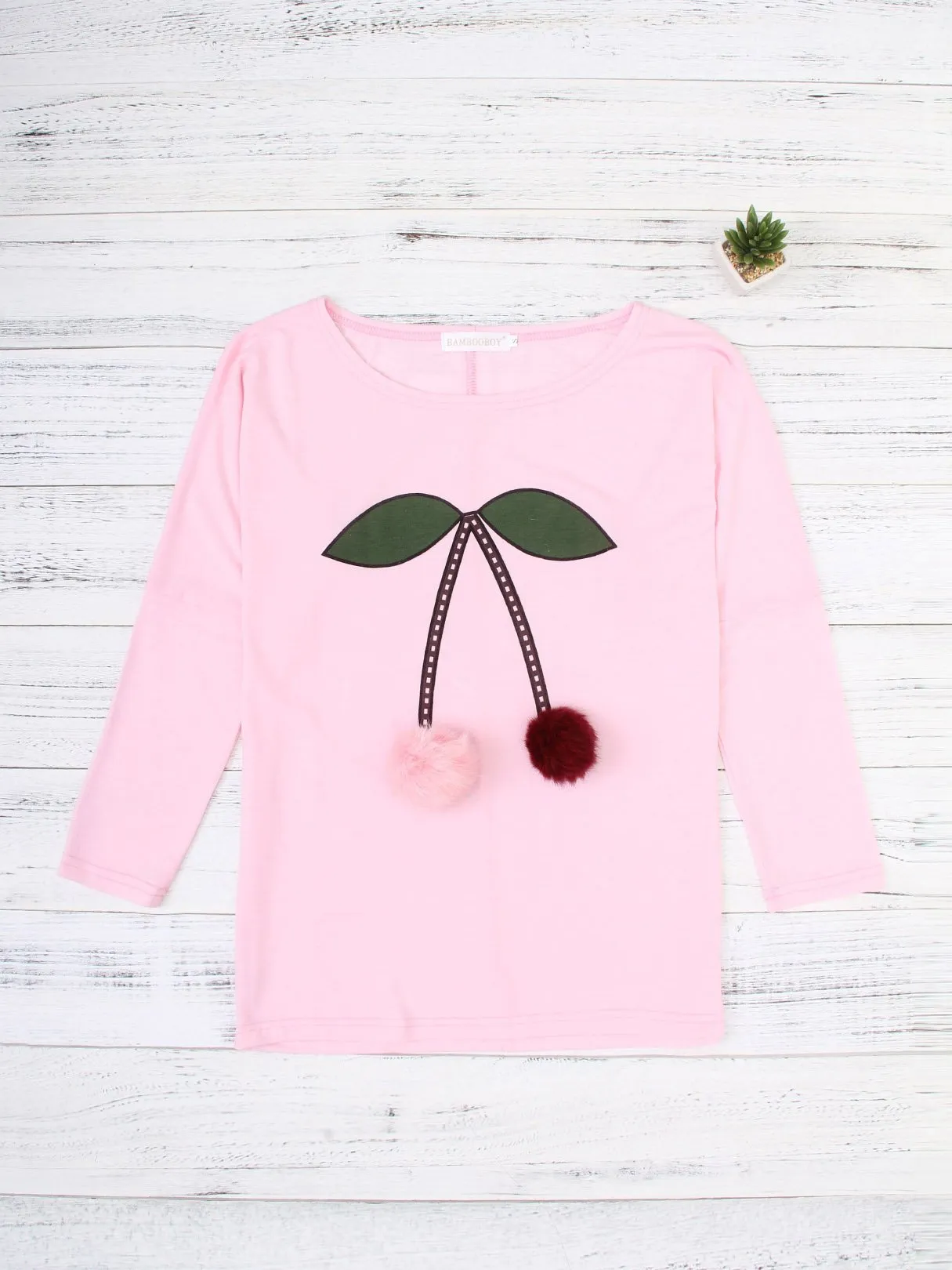 Custom Scoop Neck Printed 3/4 Sleeve Pink T-Shirts