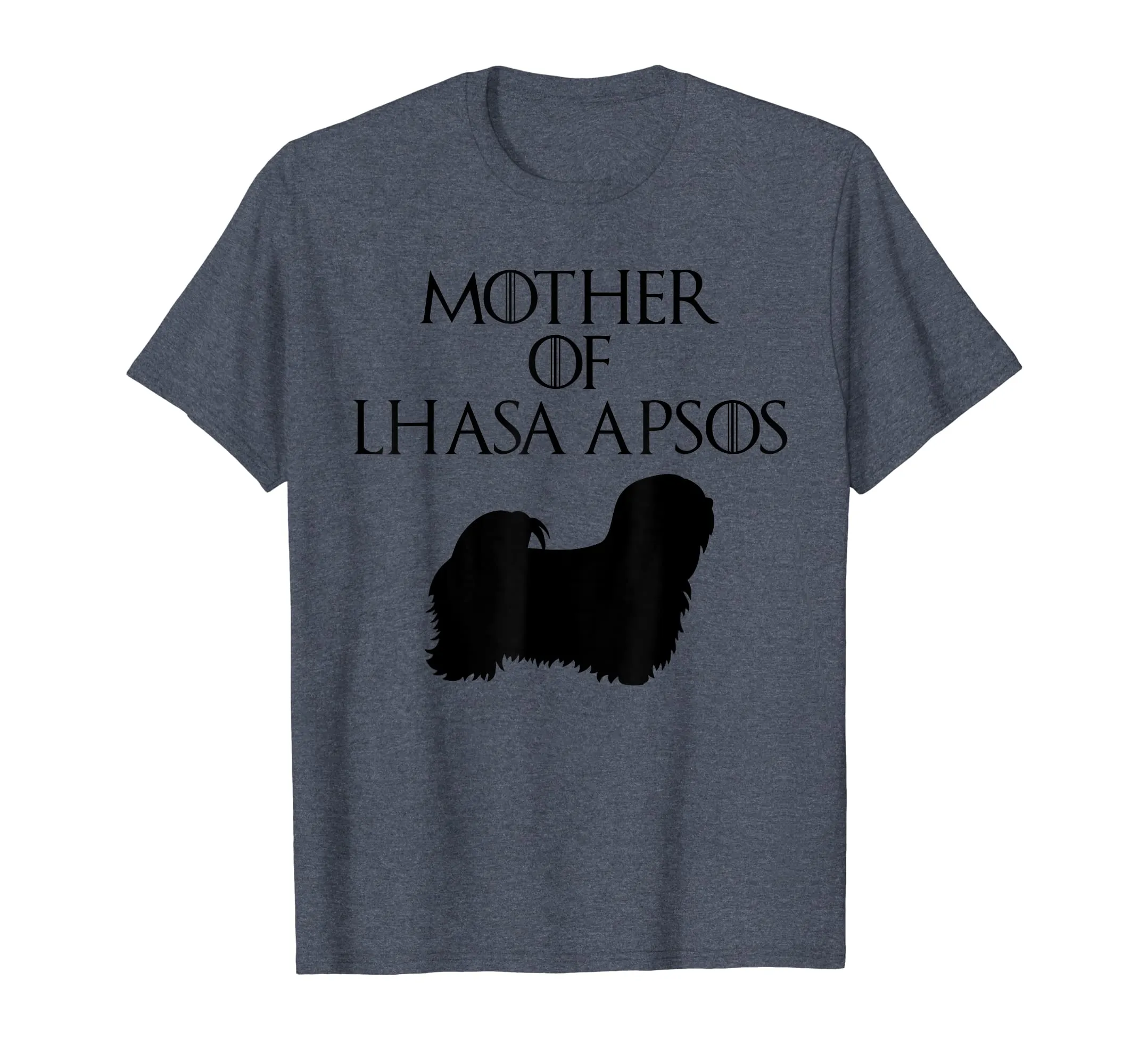 Cute &amp; Unique Black Mother of Lhasa Apsos T-shirt E010688