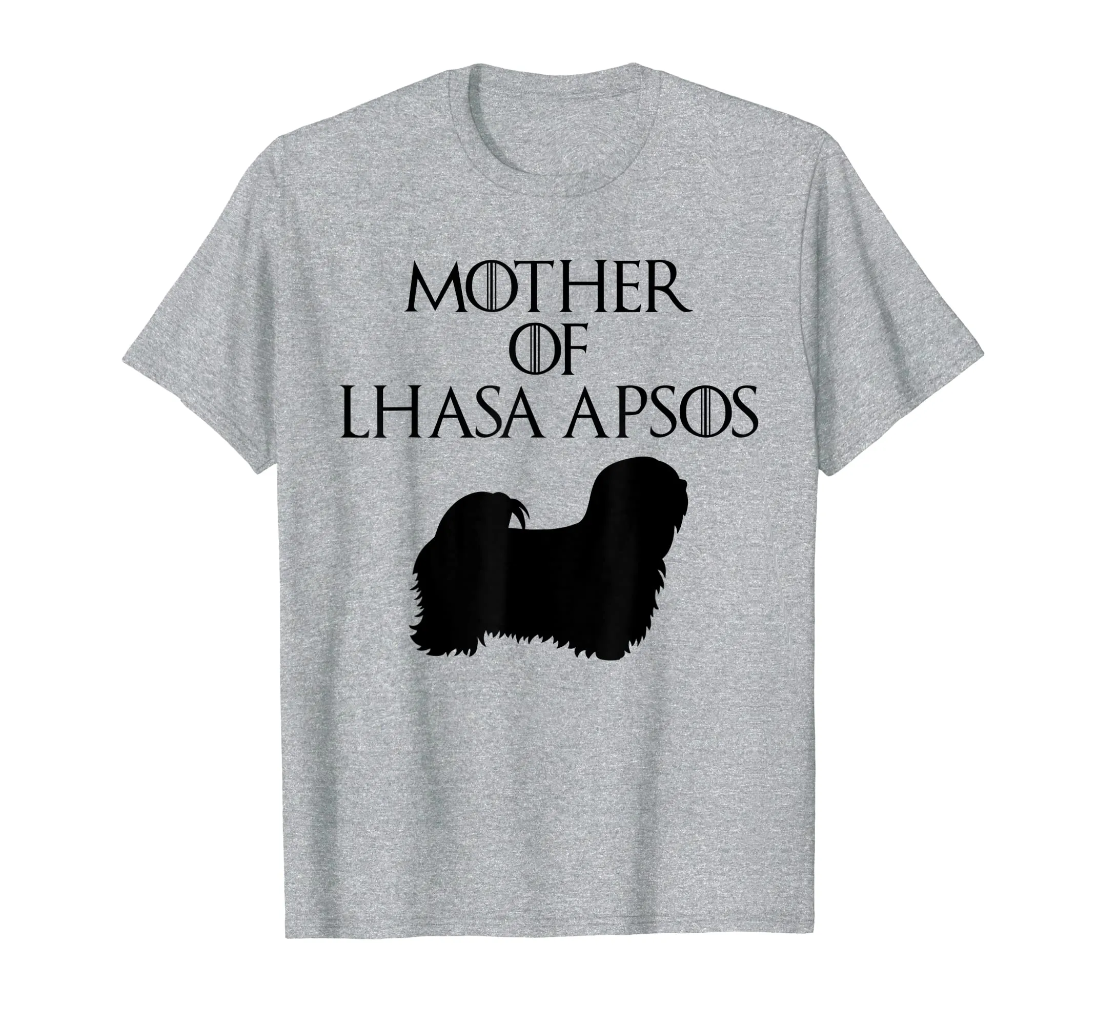 Cute &amp; Unique Black Mother of Lhasa Apsos T-shirt E010688