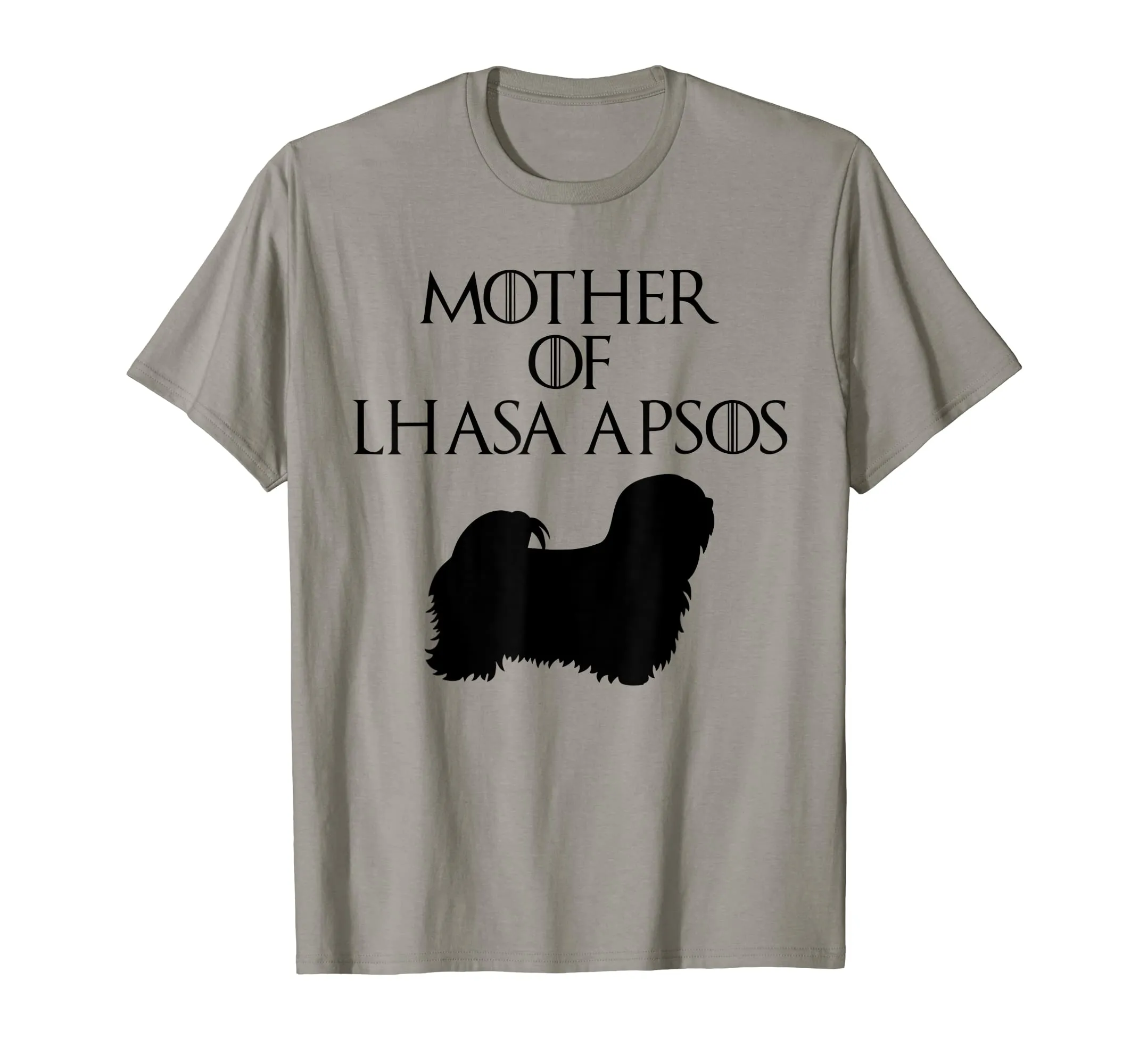 Cute &amp; Unique Black Mother of Lhasa Apsos T-shirt E010688