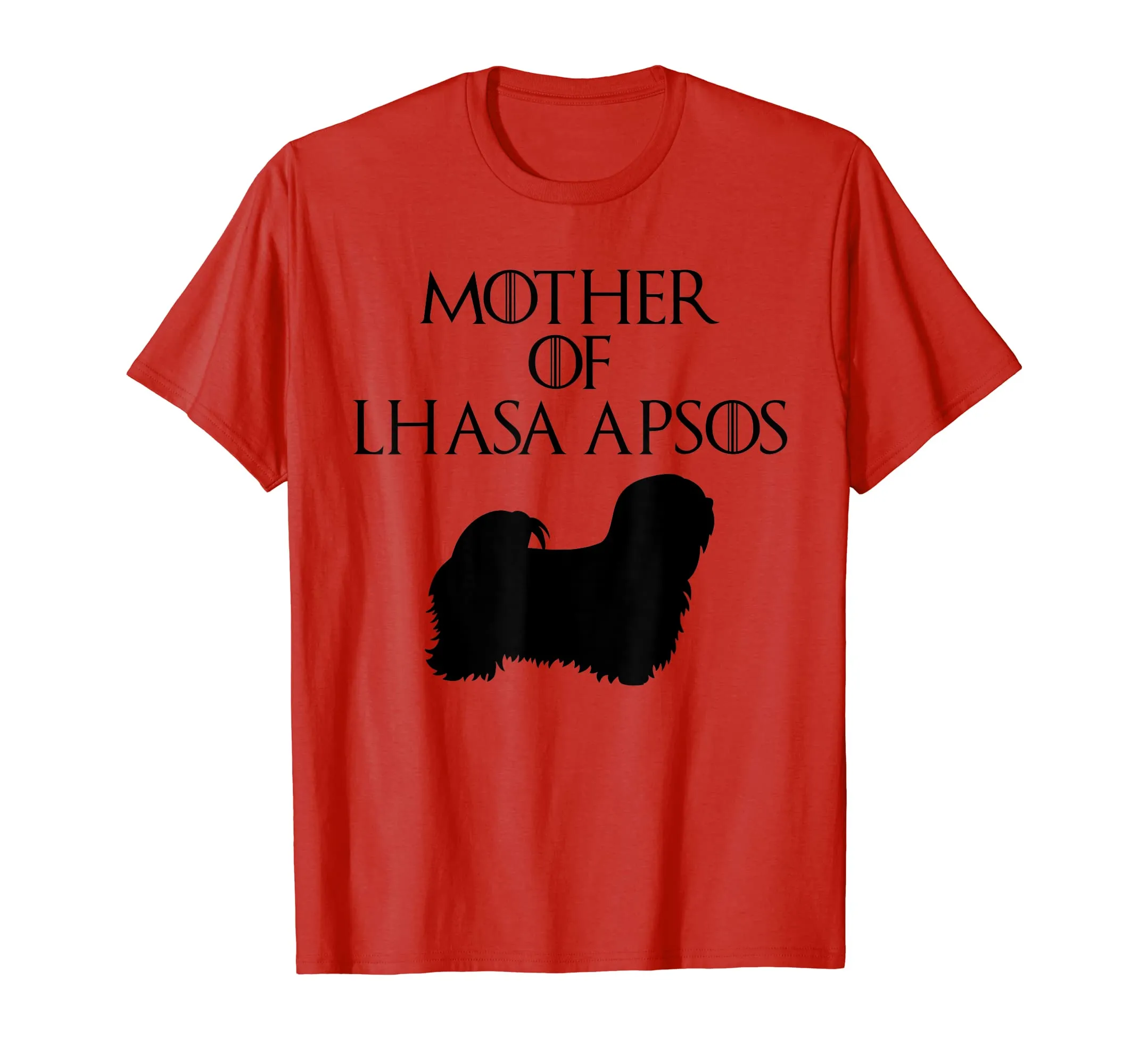 Cute &amp; Unique Black Mother of Lhasa Apsos T-shirt E010688