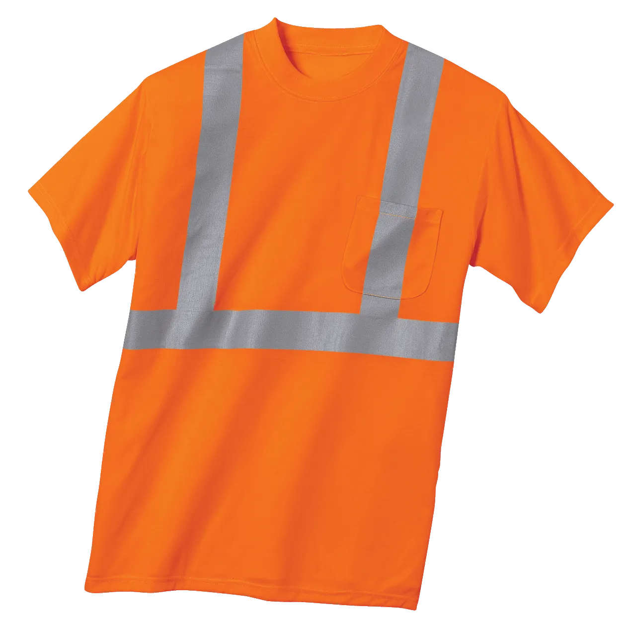 D1513 Mens Short Sleeve Reflective Pocket Tee
