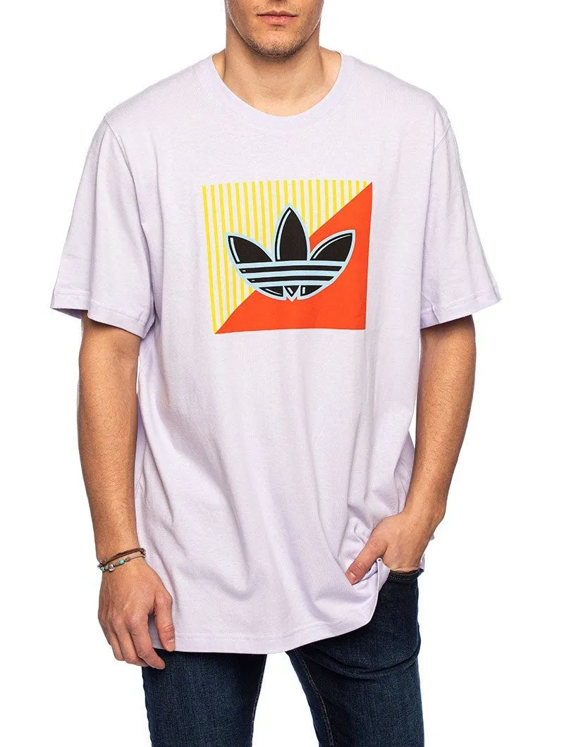DIAGONAL LOGO T-SHIRT IN PURPLE