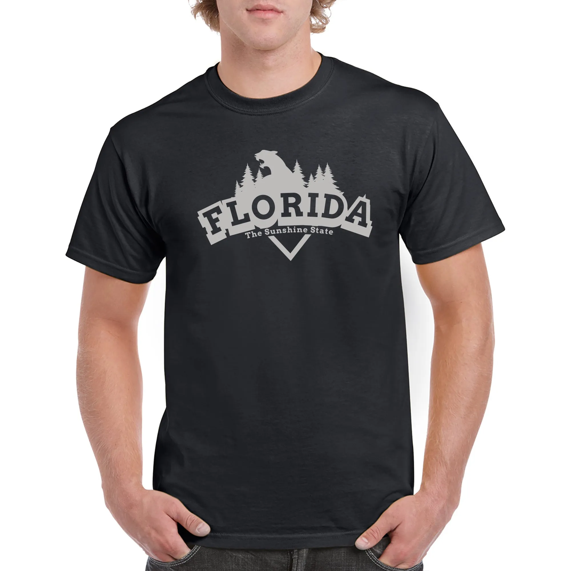 Florida Panther Arch T-Shirt - Black