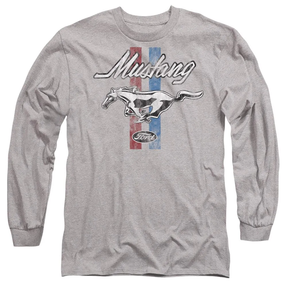 Ford Mustang Tribar Logo Long-Sleeve T-Shirt