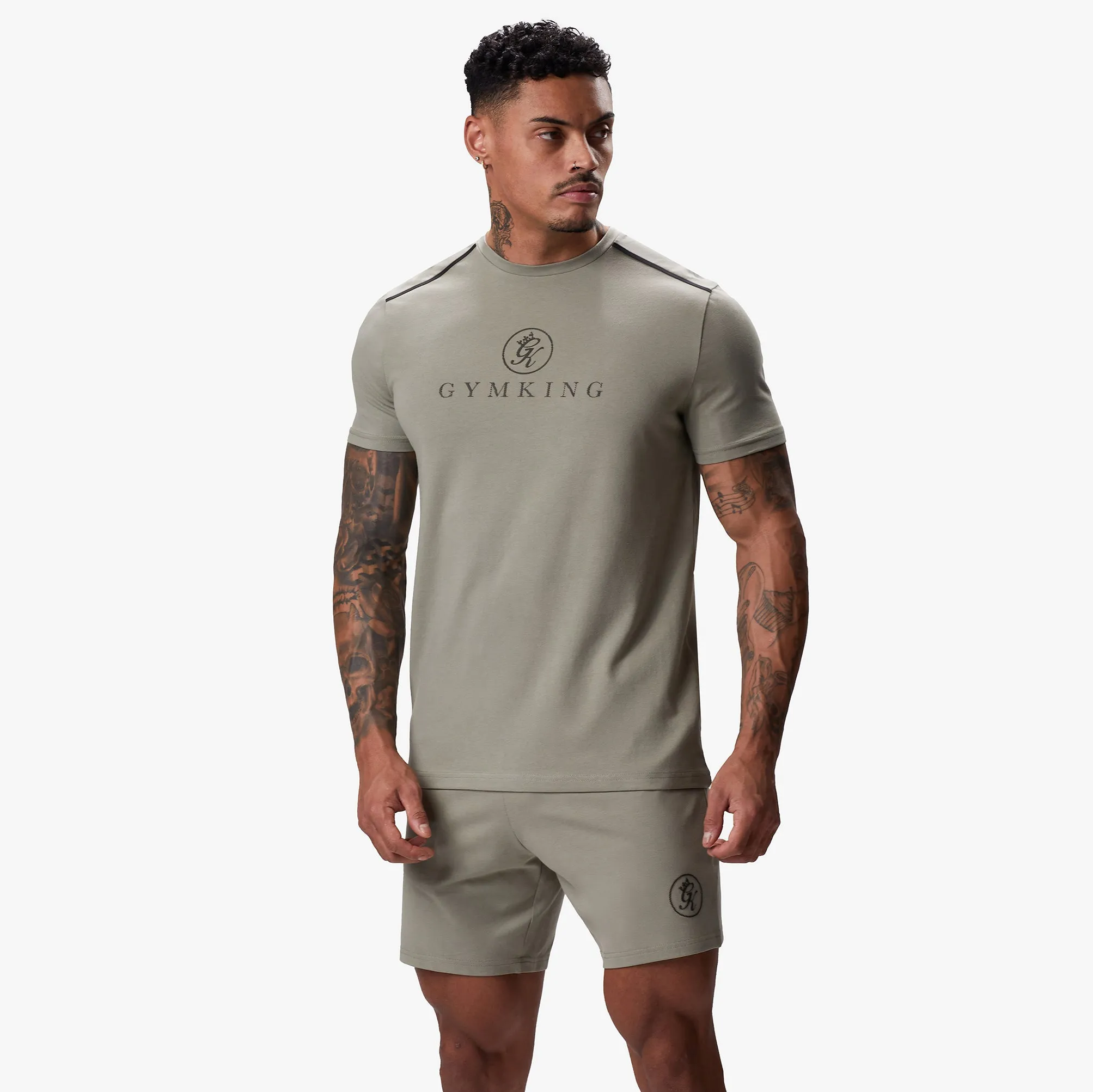 Gym King Pro Logo Tee v2 - Khaki