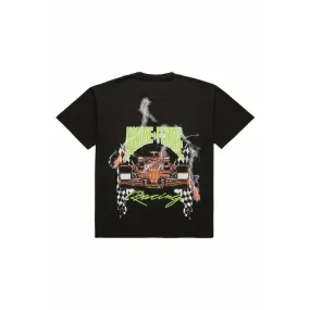Homme   Femme Maison Racing Black Tee