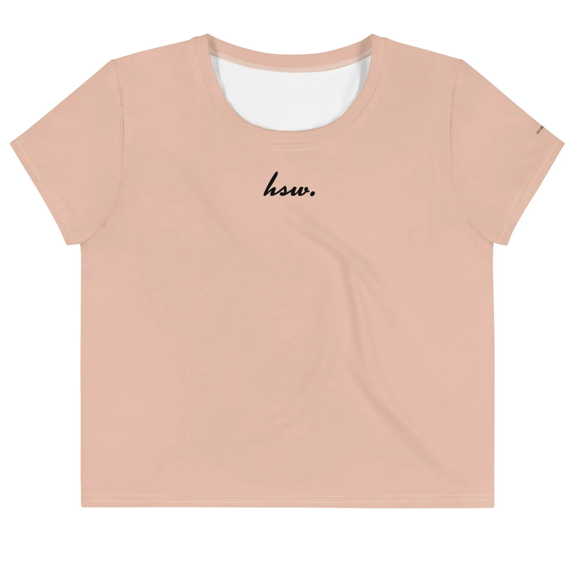 Humble Sportswear™ Blush Pink Crop T-Shirt