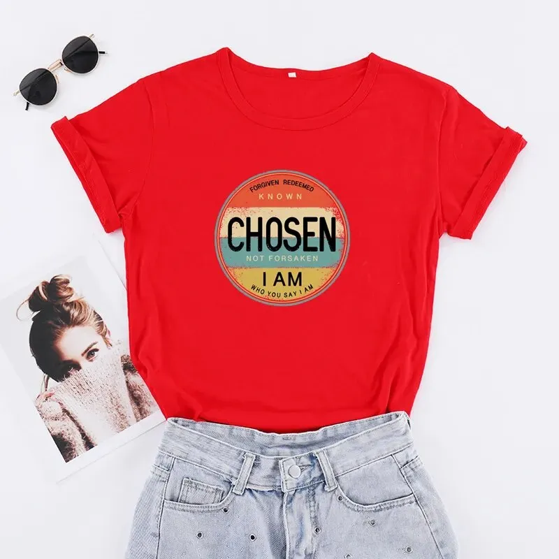JuliaFashion - 2024 Retro Chosen Christian Tee