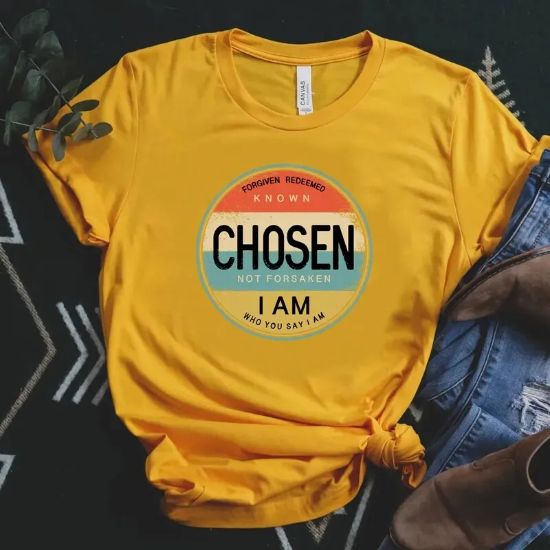 JuliaFashion - 2024 Retro Chosen Christian Tee