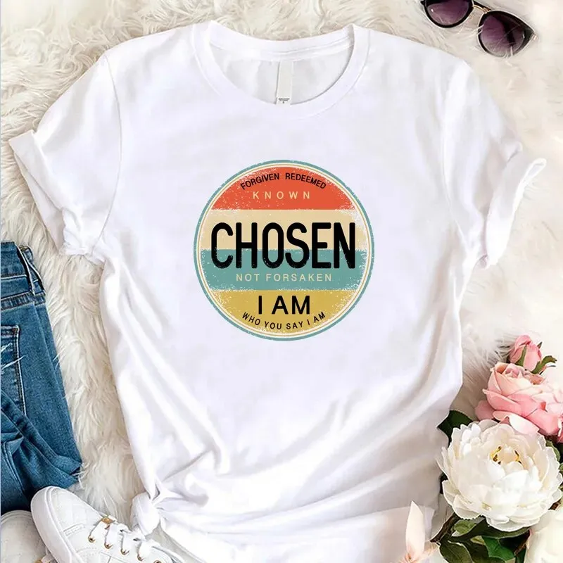 JuliaFashion - 2024 Retro Chosen Christian Tee
