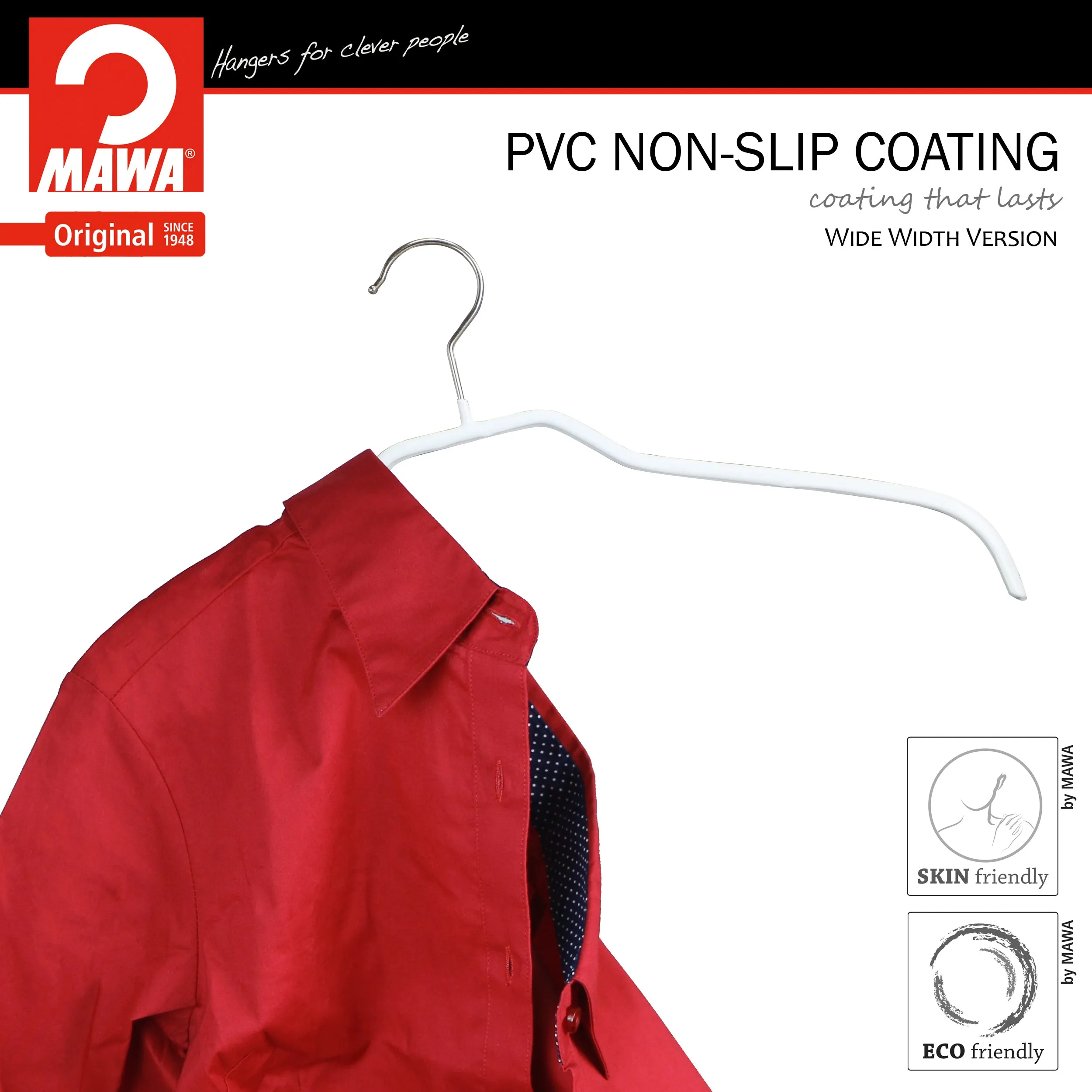 MAWA - Silhouette 45F Hanger Wide Version, White
