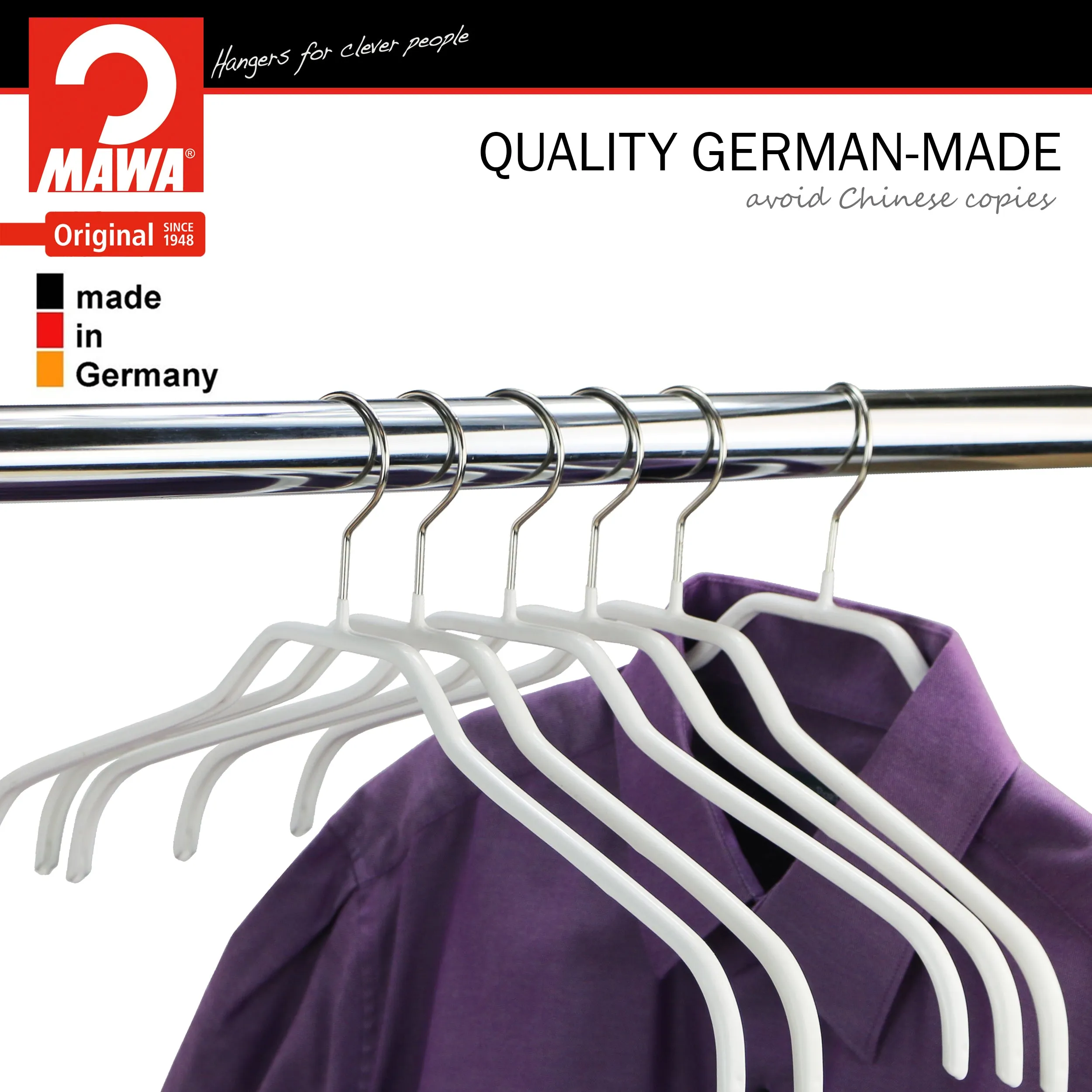 MAWA - Silhouette 45F Hanger Wide Version, White