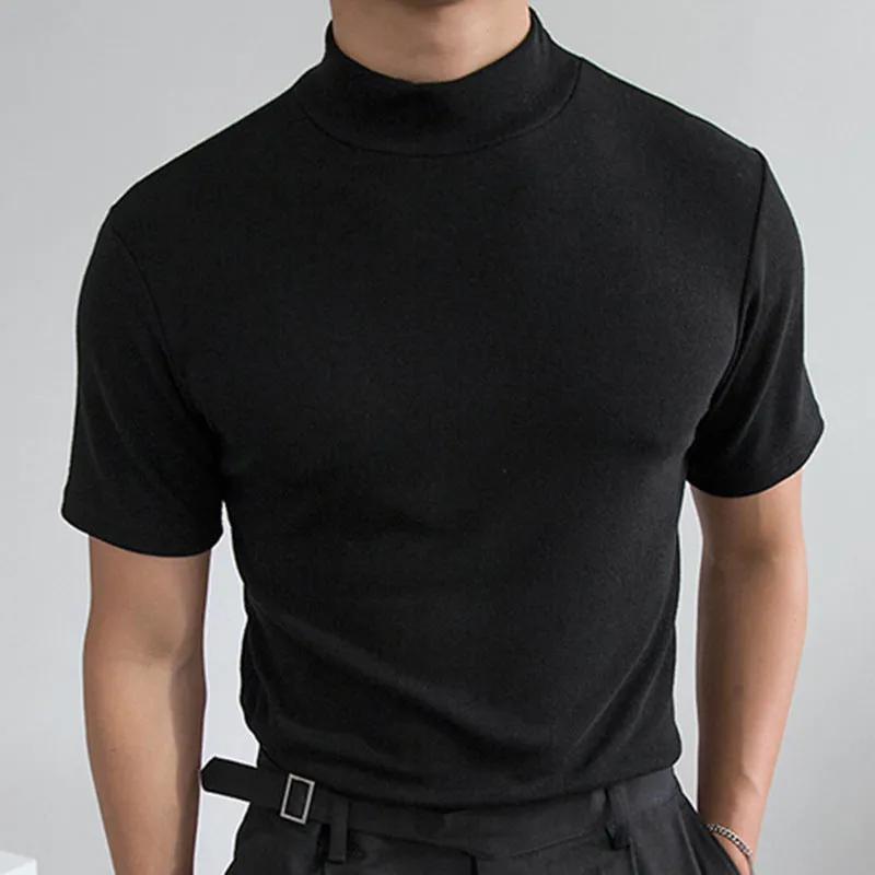 Men's Pure Color Short-Sleeved T-shirt