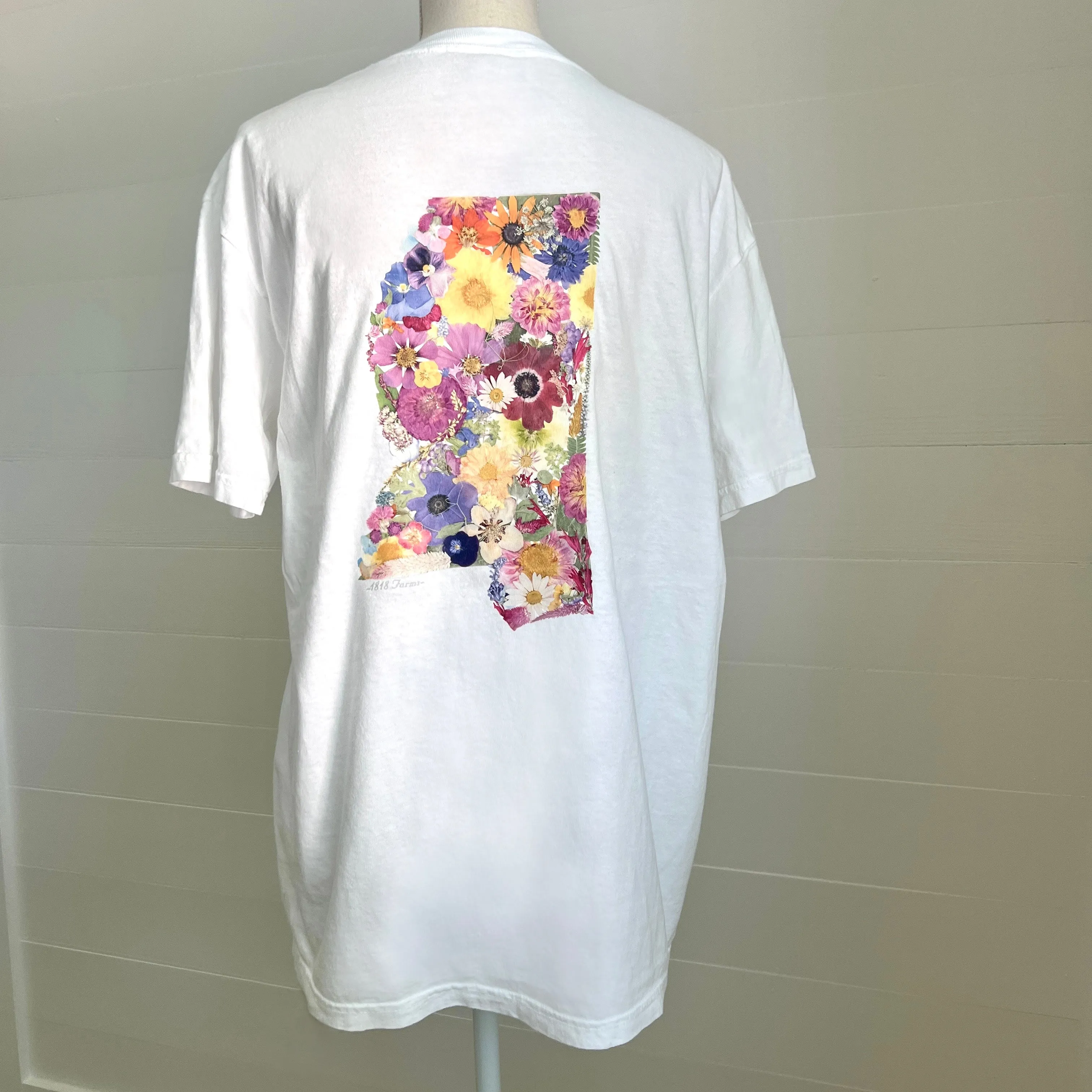 Mississippi Themed Comfort Colors Tshirt - "Where I Bloom" Collection