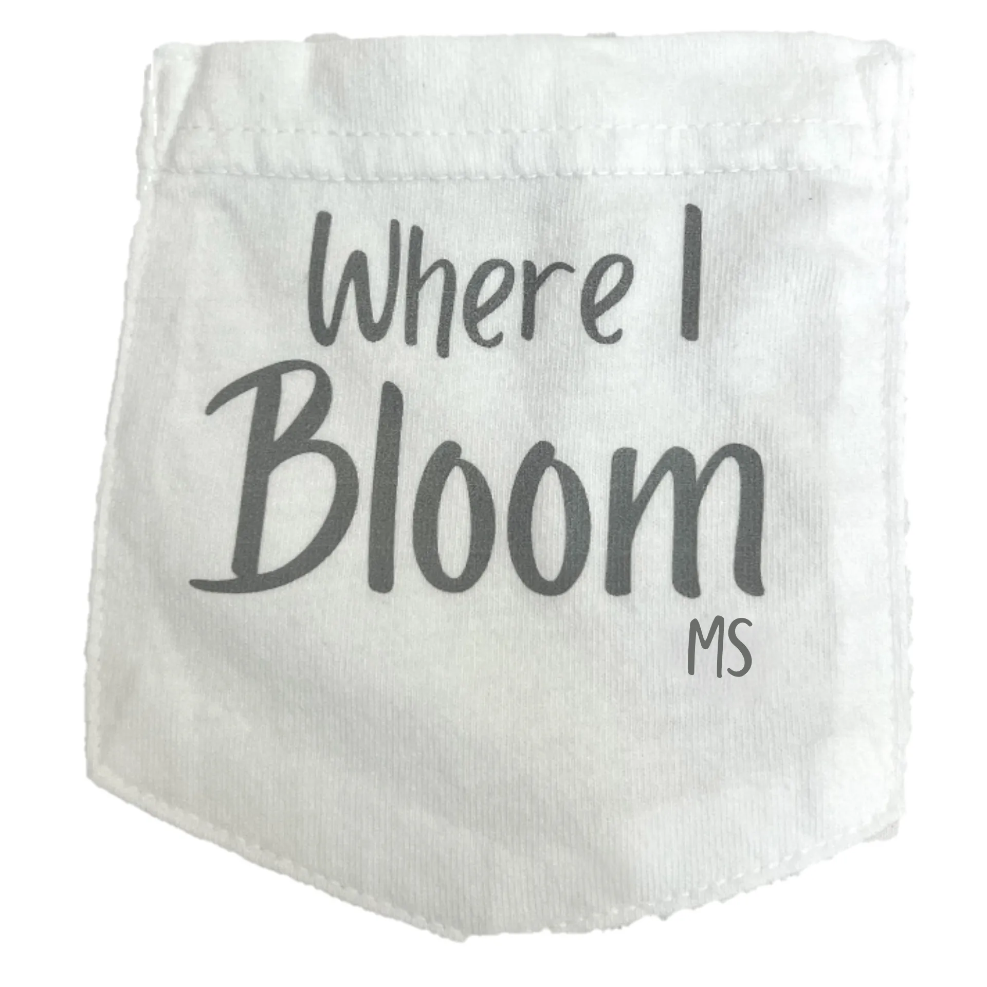 Mississippi Themed Comfort Colors Tshirt - "Where I Bloom" Collection