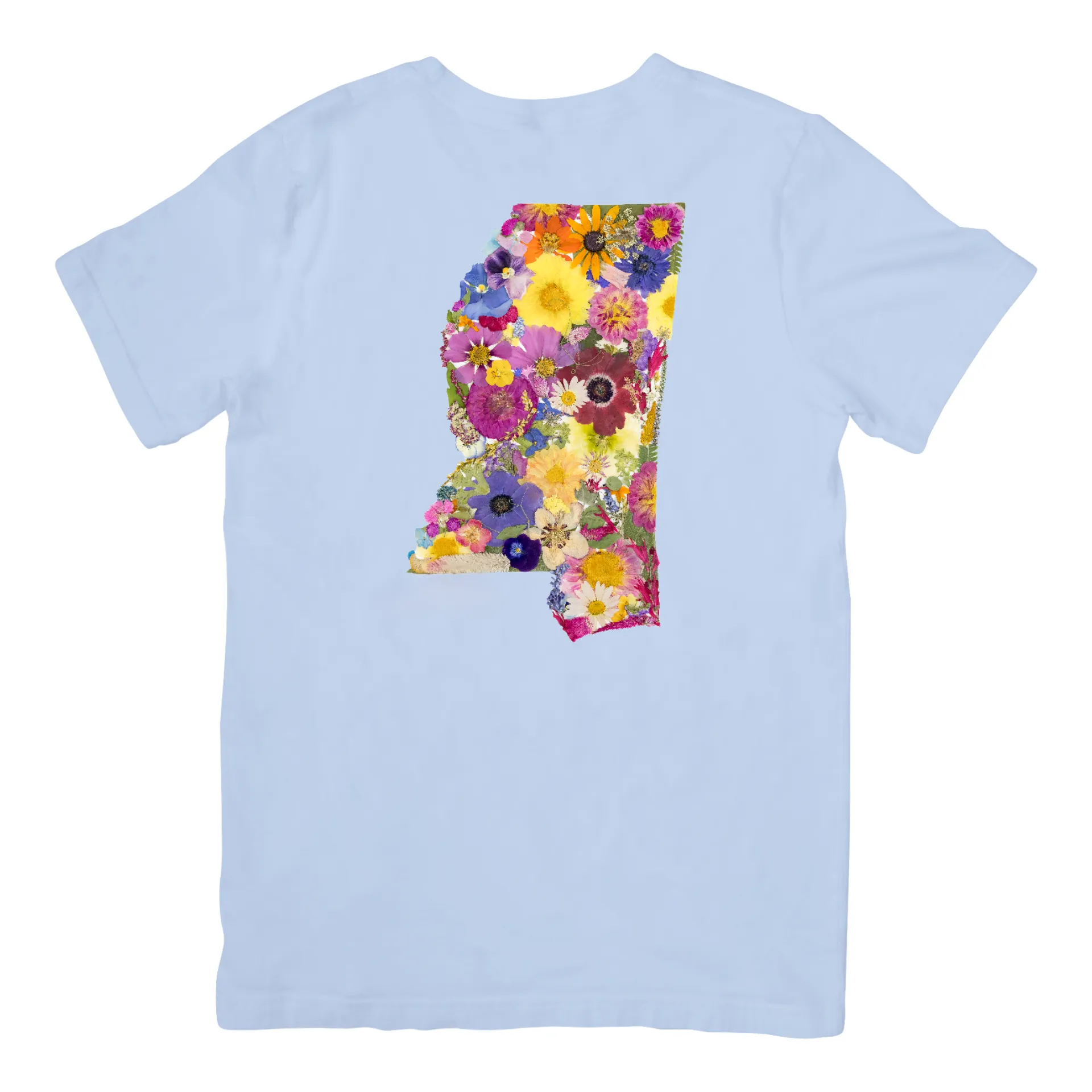 Mississippi Themed Comfort Colors Tshirt - "Where I Bloom" Collection