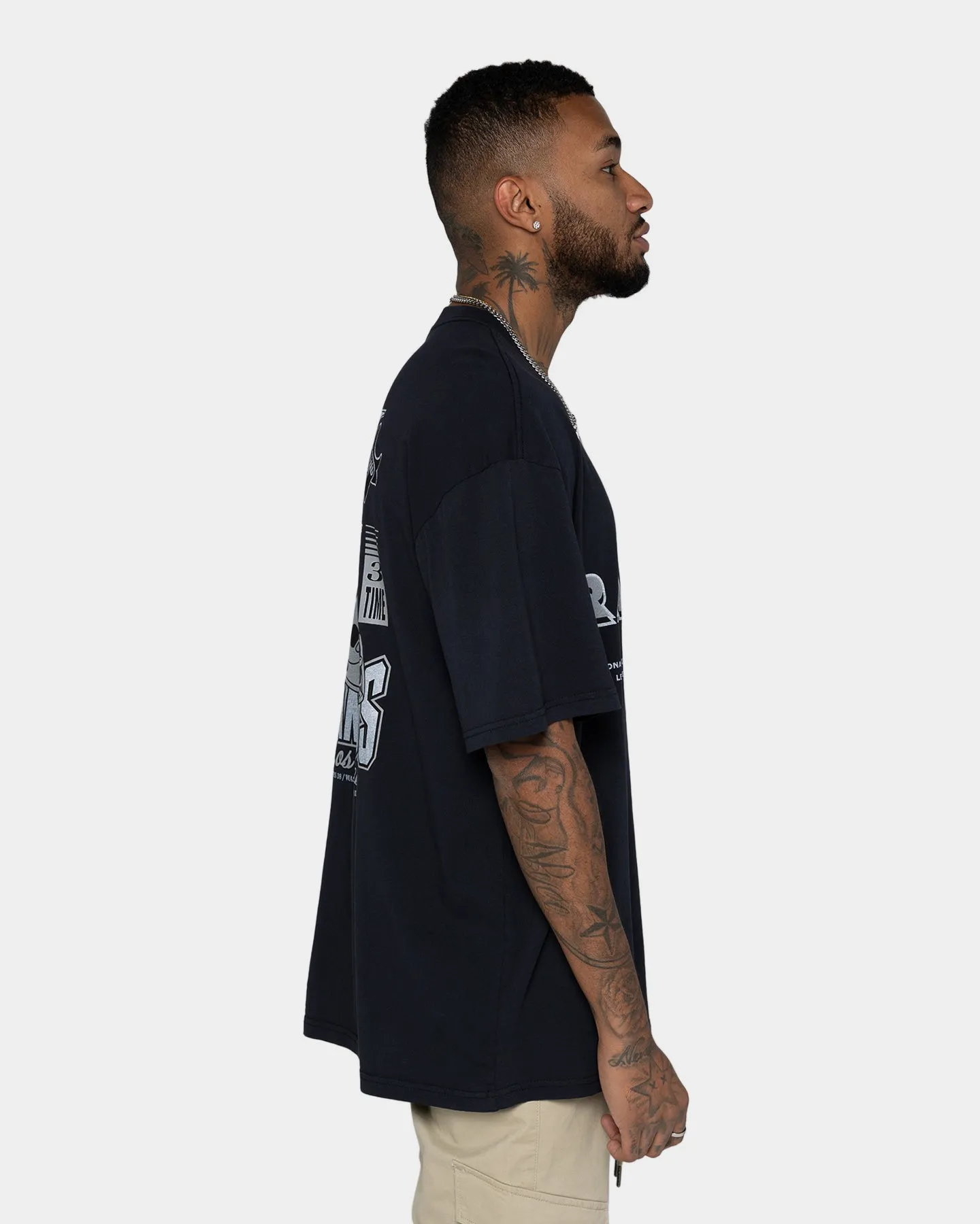 Mitchell & Ness Las Vegas Raiders Vintage Superbowl T-Shirt Faded Black