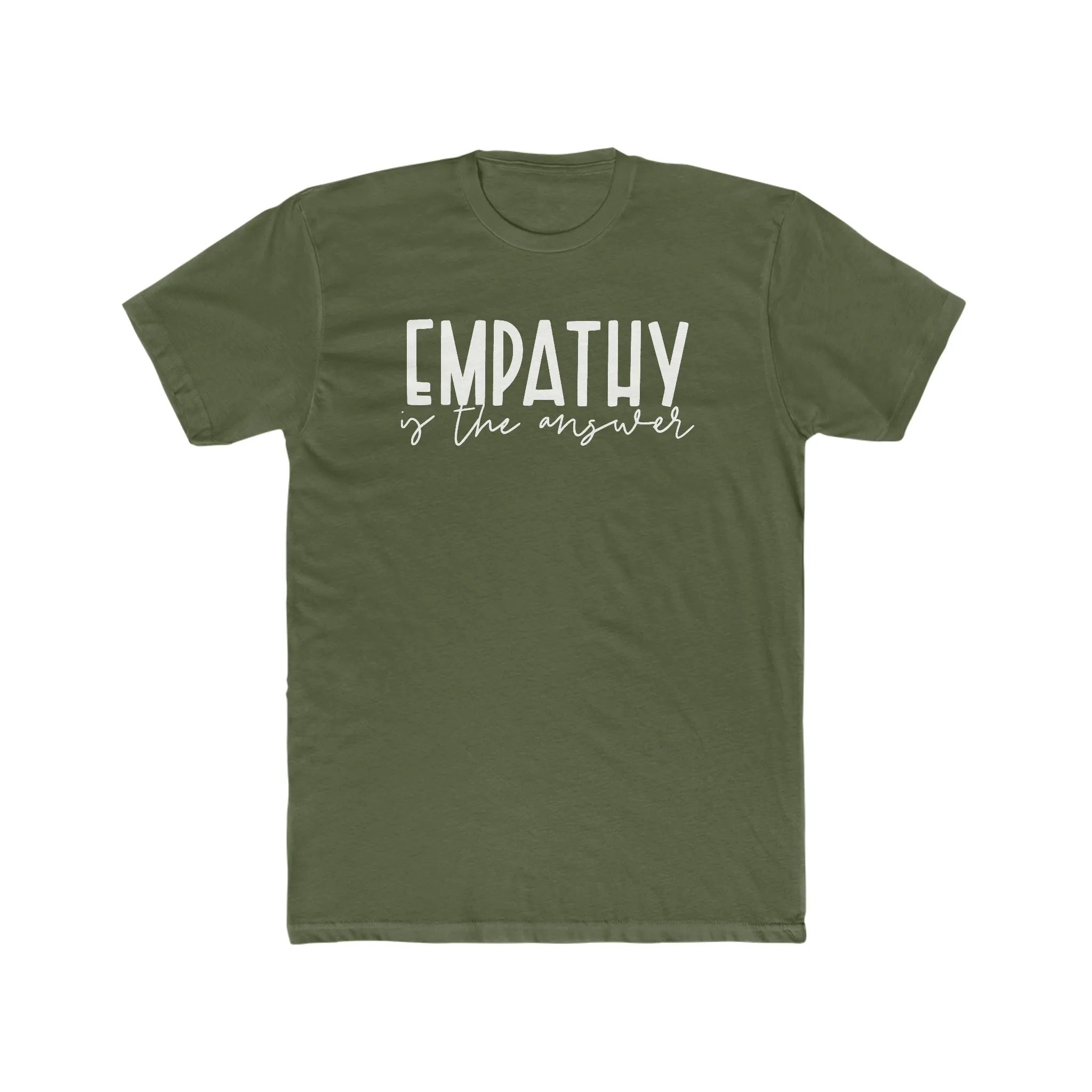 Motivational Men's T-shirt - Empathy is the Answer