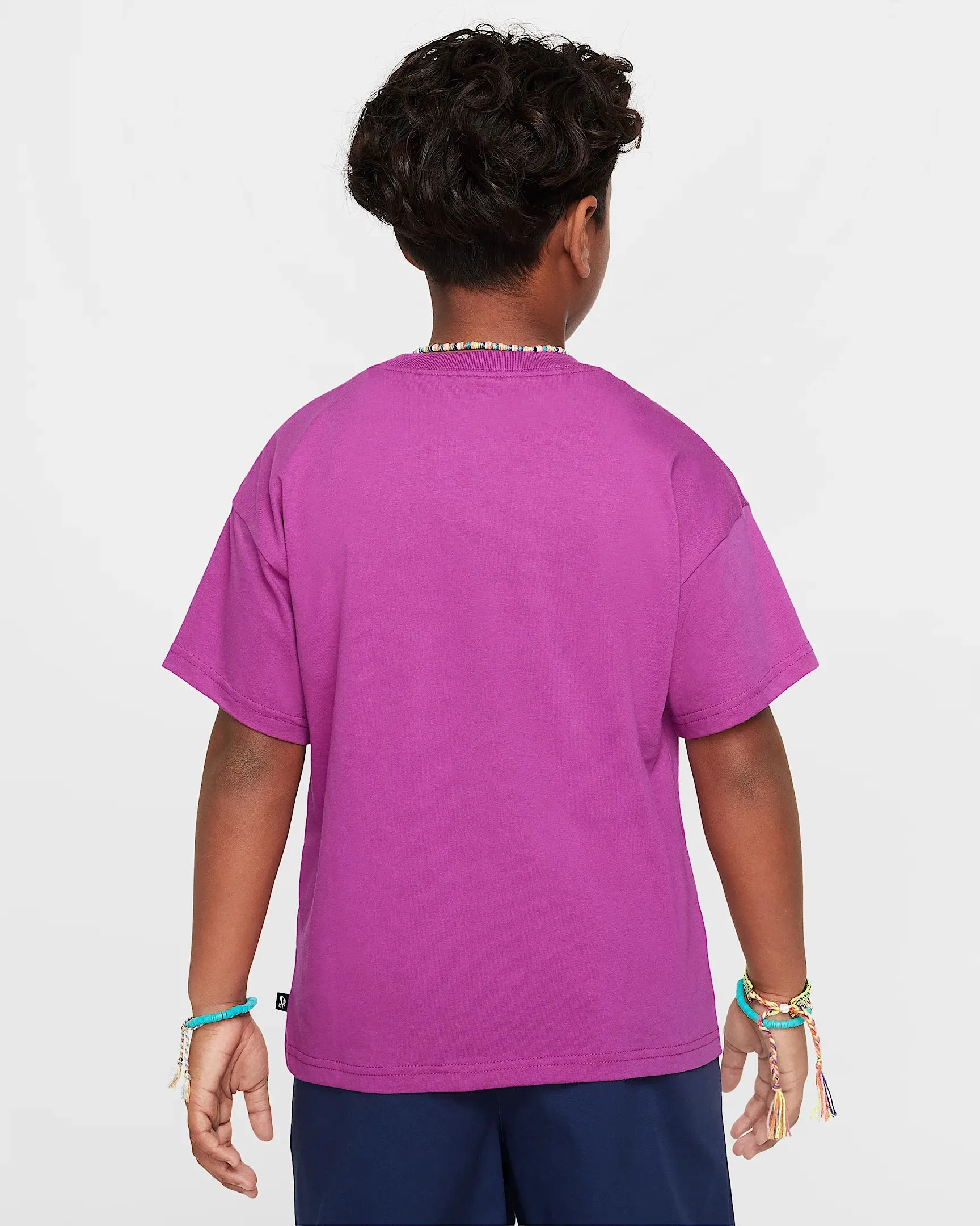 Nike Big Kids' T-Shirt - HOT FUCHSIA/WHITE