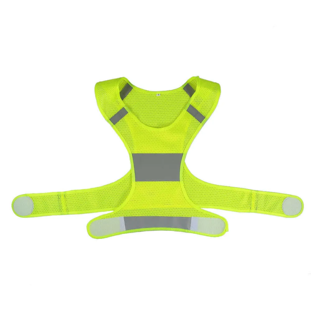 Outdoor Sports Running Reflective Vest Adjustable Lightweight Safety Gear for Women Men Jogging Cycling Walking