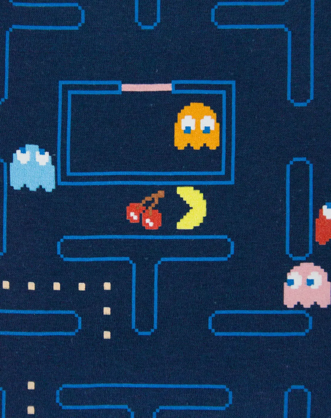 Pac-Man Classic Action Scene Womens T-Shirt