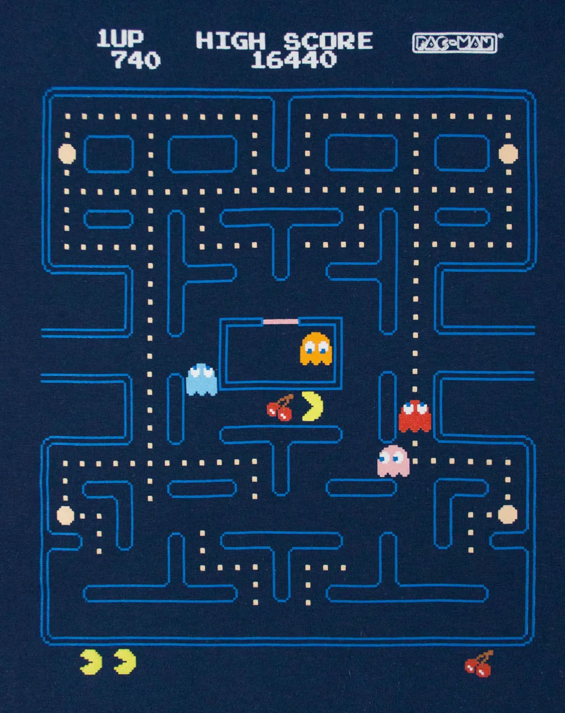 Pac-Man Classic Action Scene Womens T-Shirt