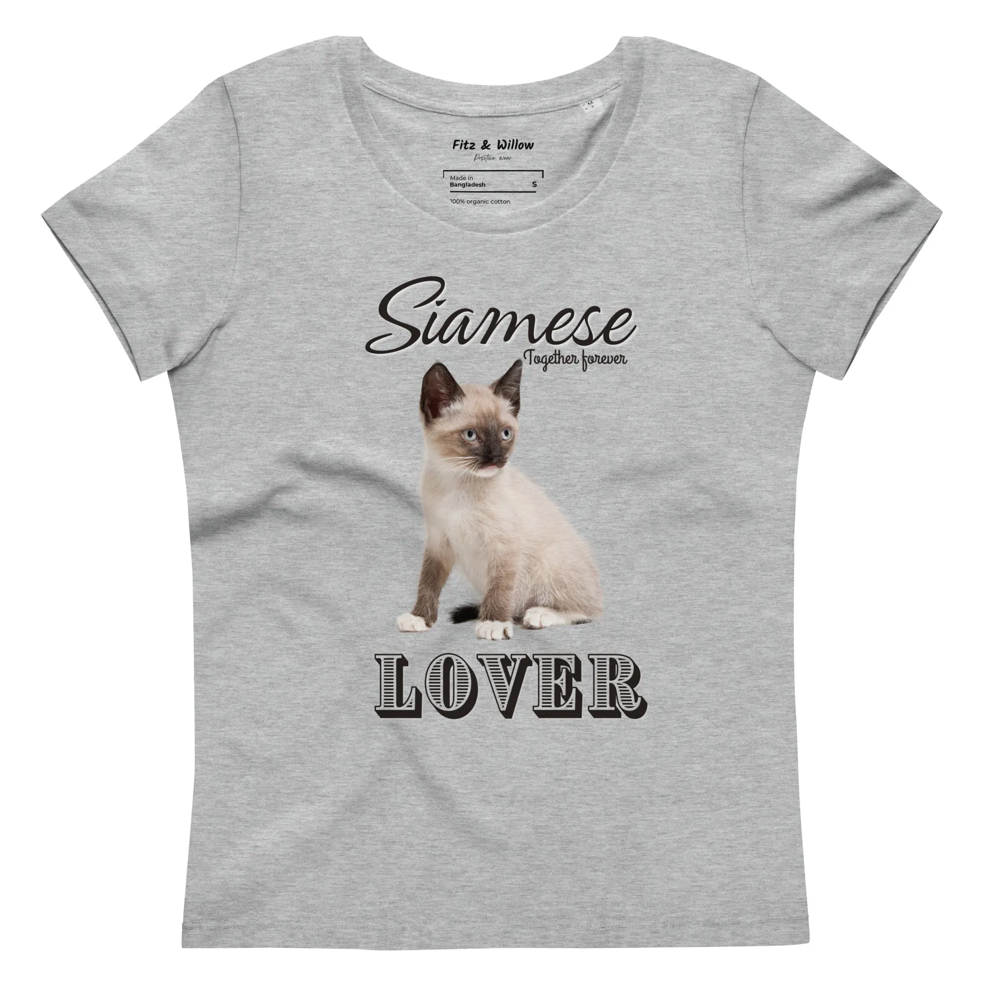 Siamese Cat Lovers, Women's fitted eco tee