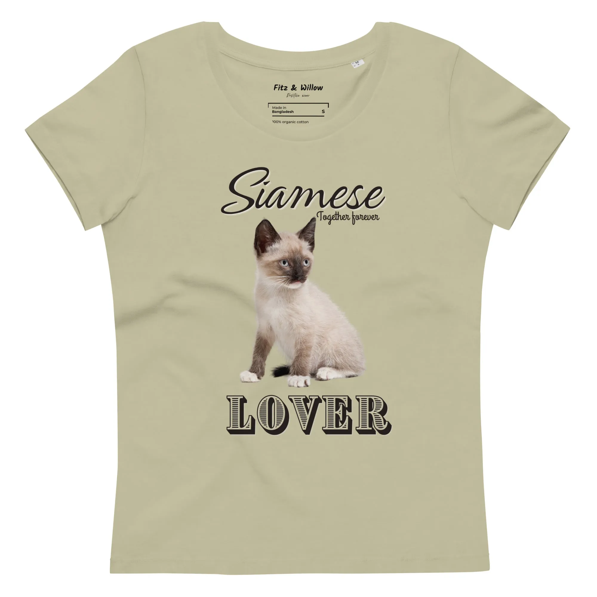 Siamese Cat Lovers, Women's fitted eco tee