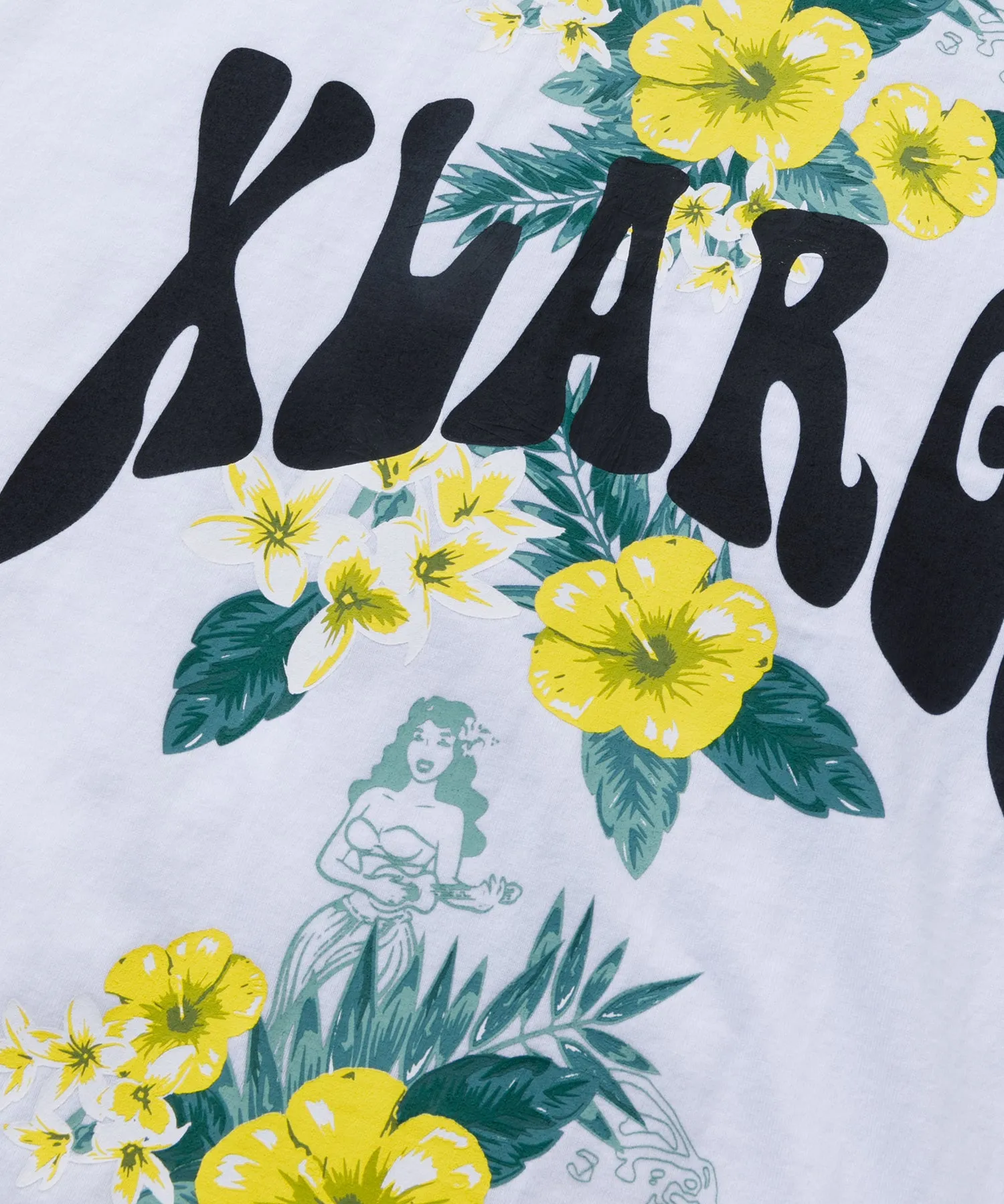 S/S FLORAL PRINT RINGER TEE