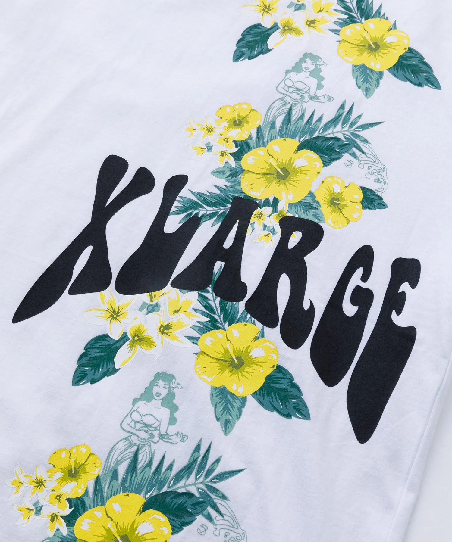 S/S FLORAL PRINT RINGER TEE