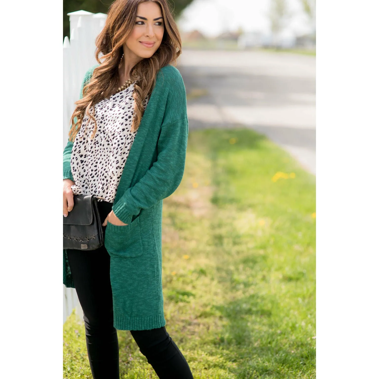 Textured Tissue Tunic Cardigan