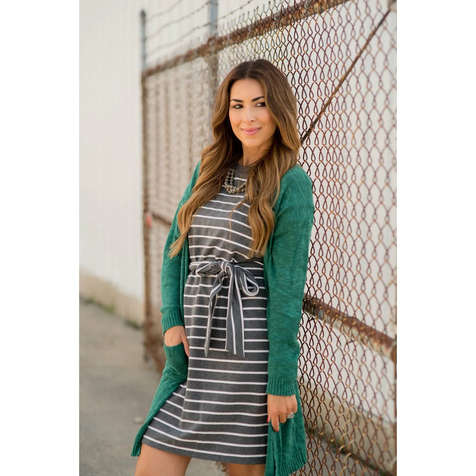 Textured Tissue Tunic Cardigan