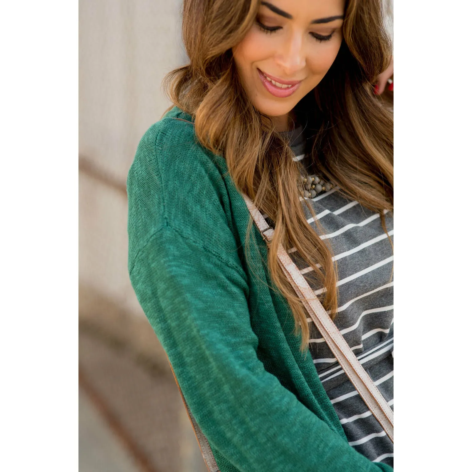 Textured Tissue Tunic Cardigan