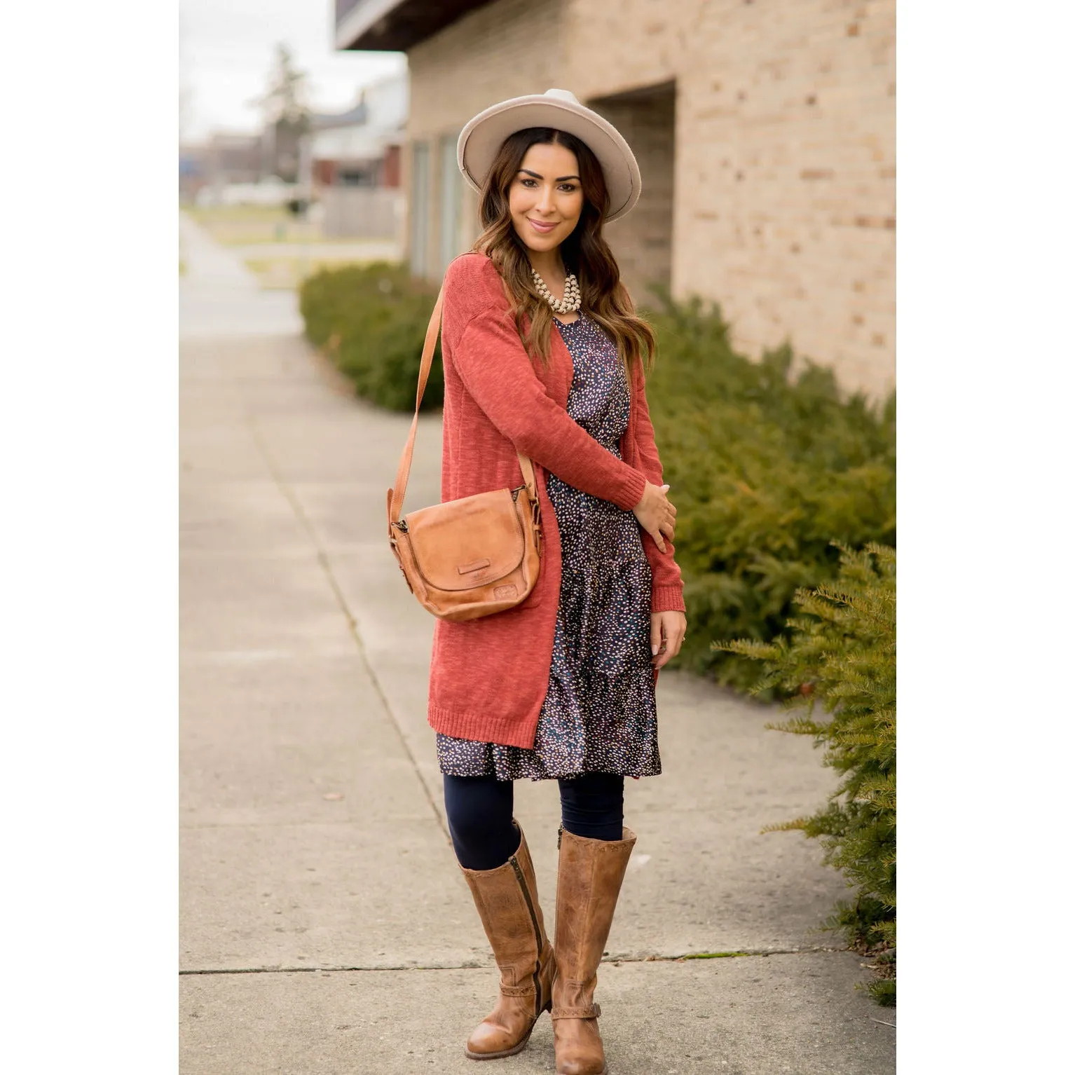 Textured Tissue Tunic Cardigan