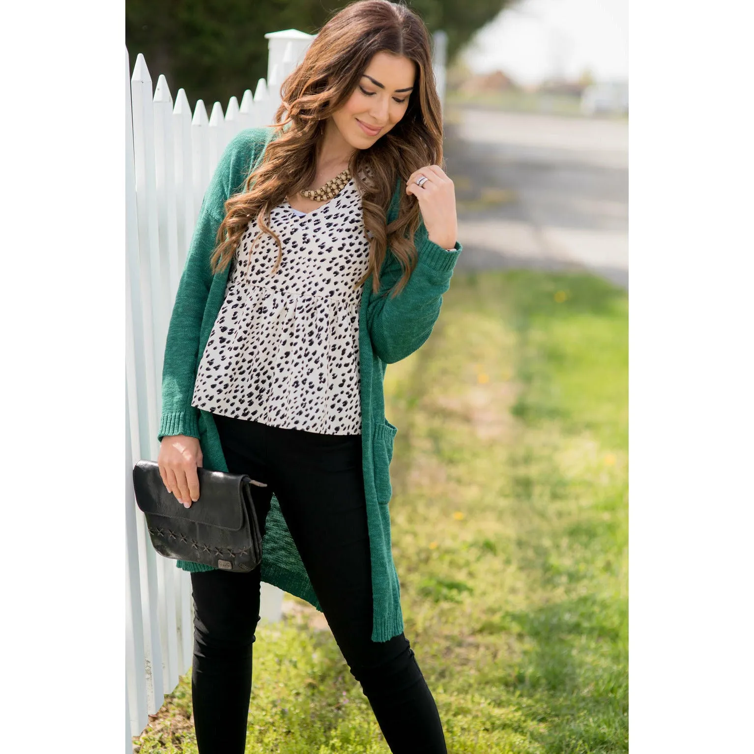 Textured Tissue Tunic Cardigan
