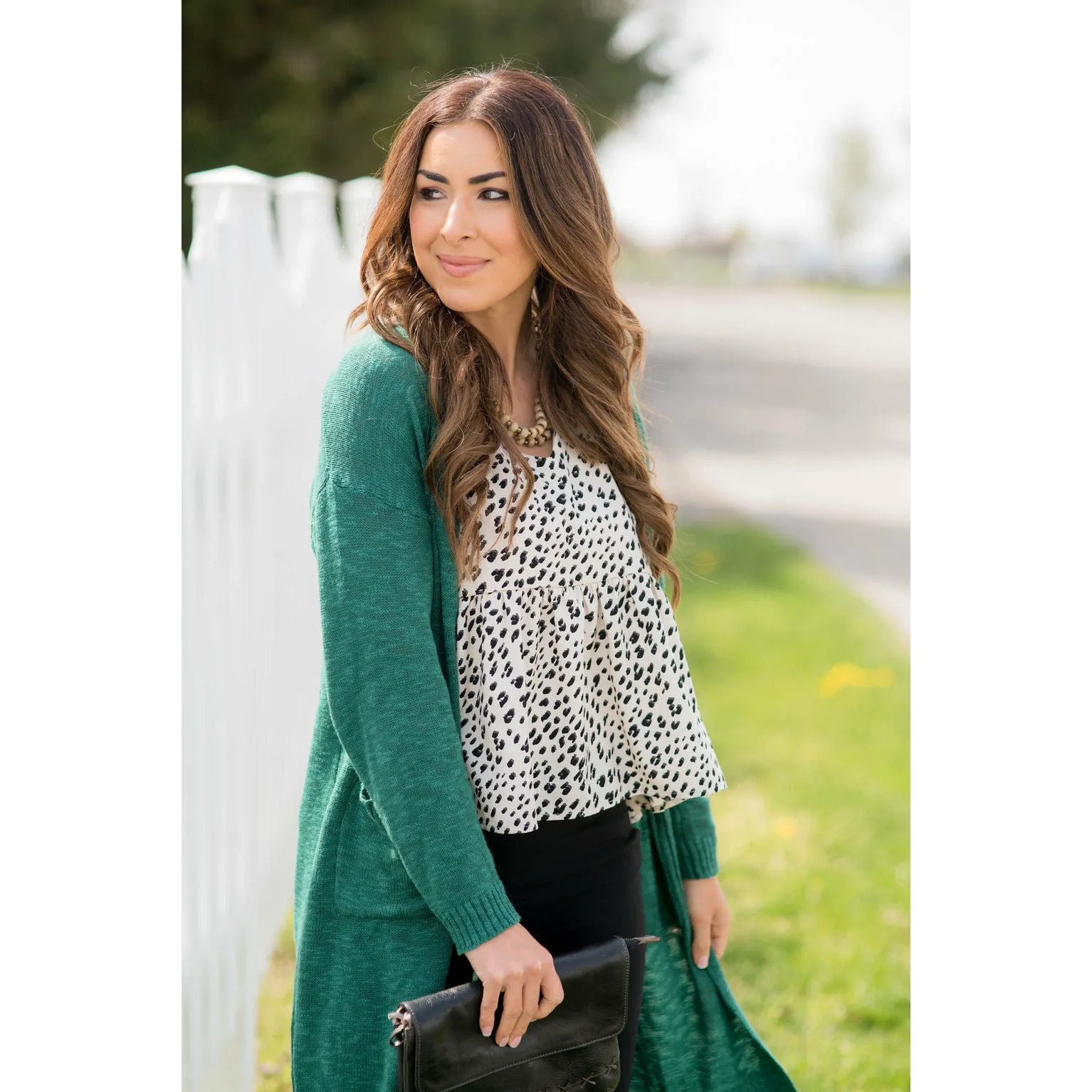 Textured Tissue Tunic Cardigan