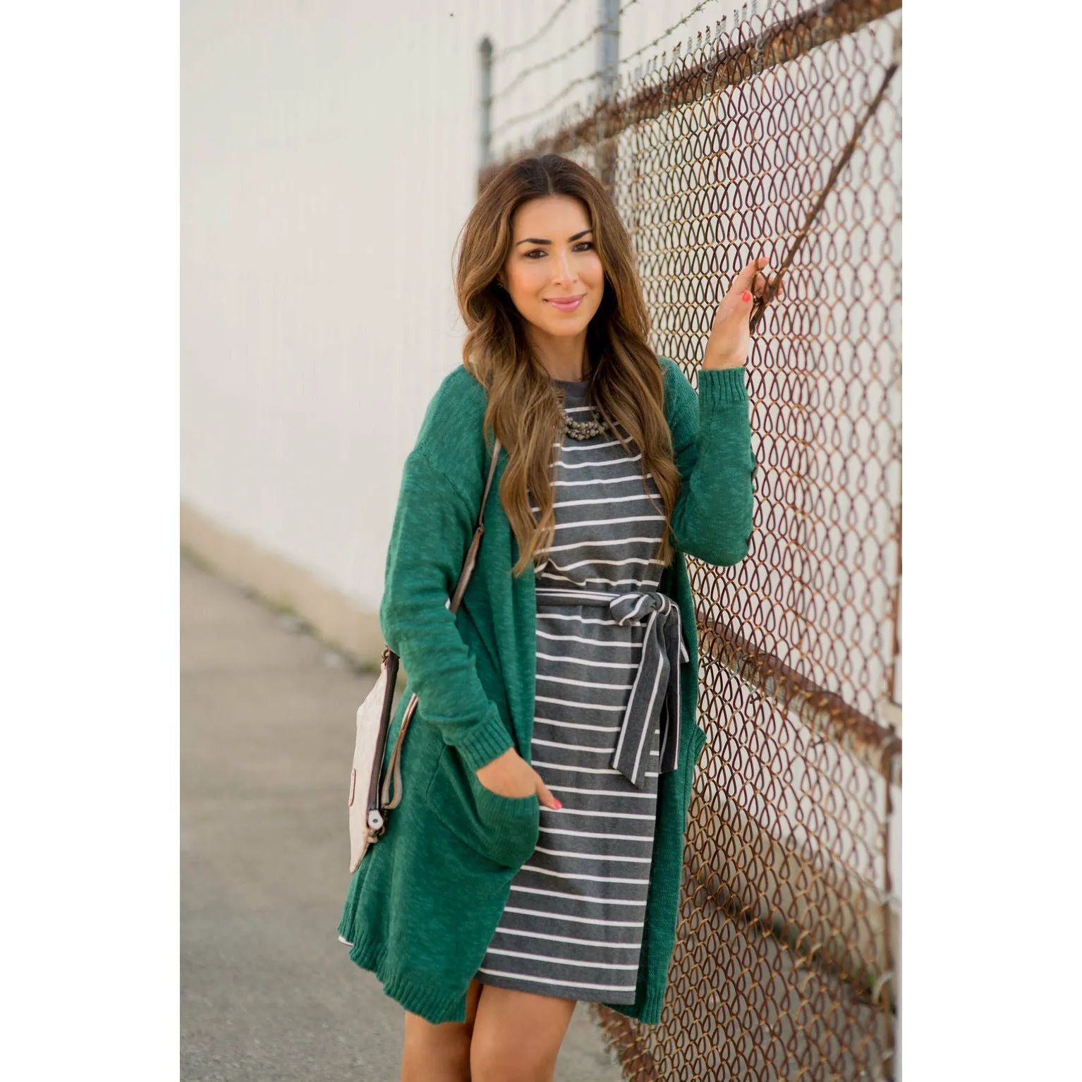 Textured Tissue Tunic Cardigan