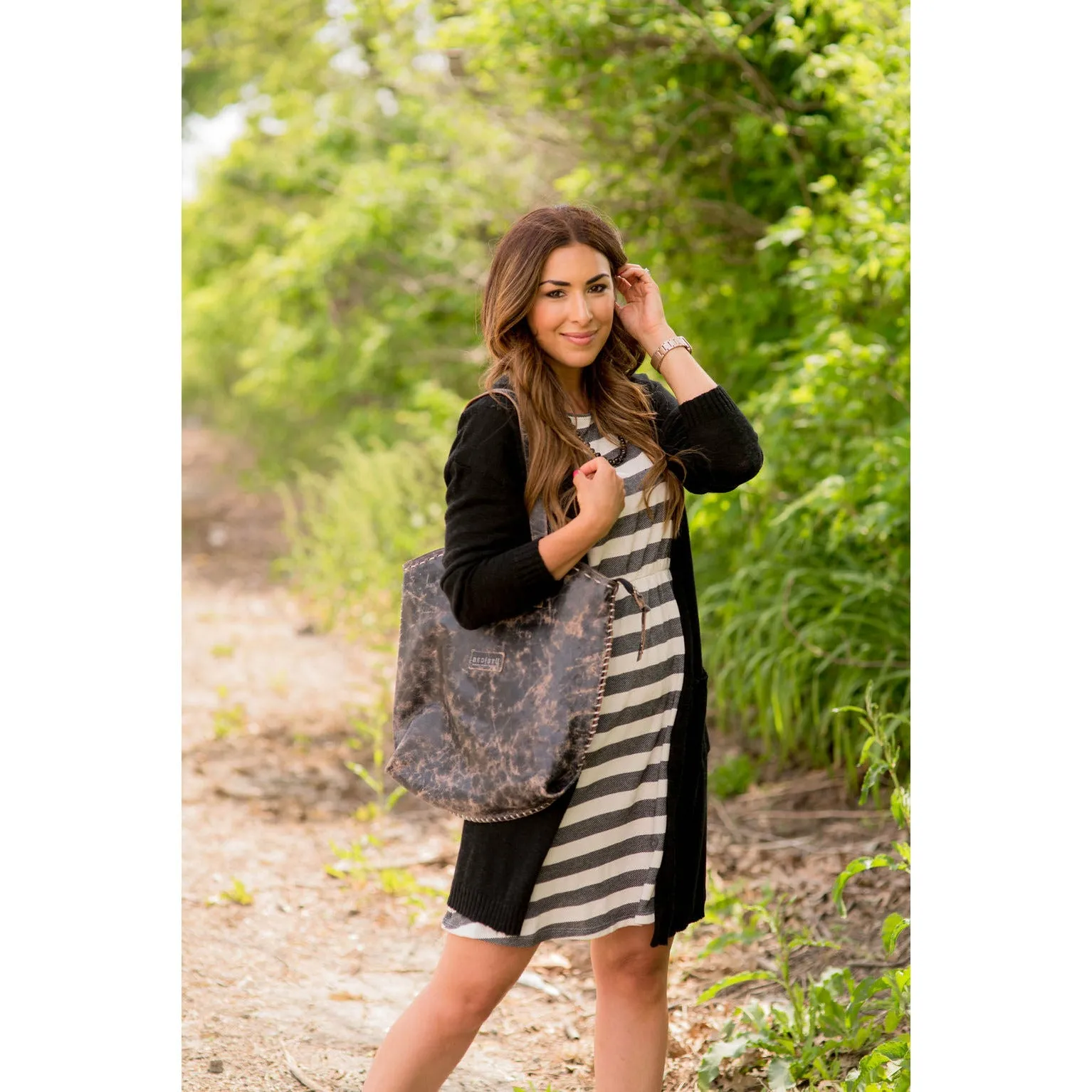 Textured Tissue Tunic Cardigan